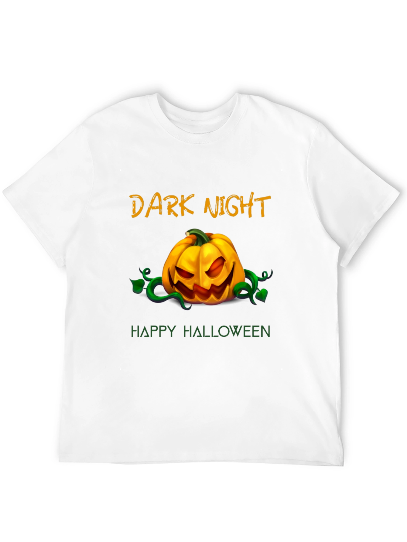 Dark Night Happy Halloween Graphic T-Shirt