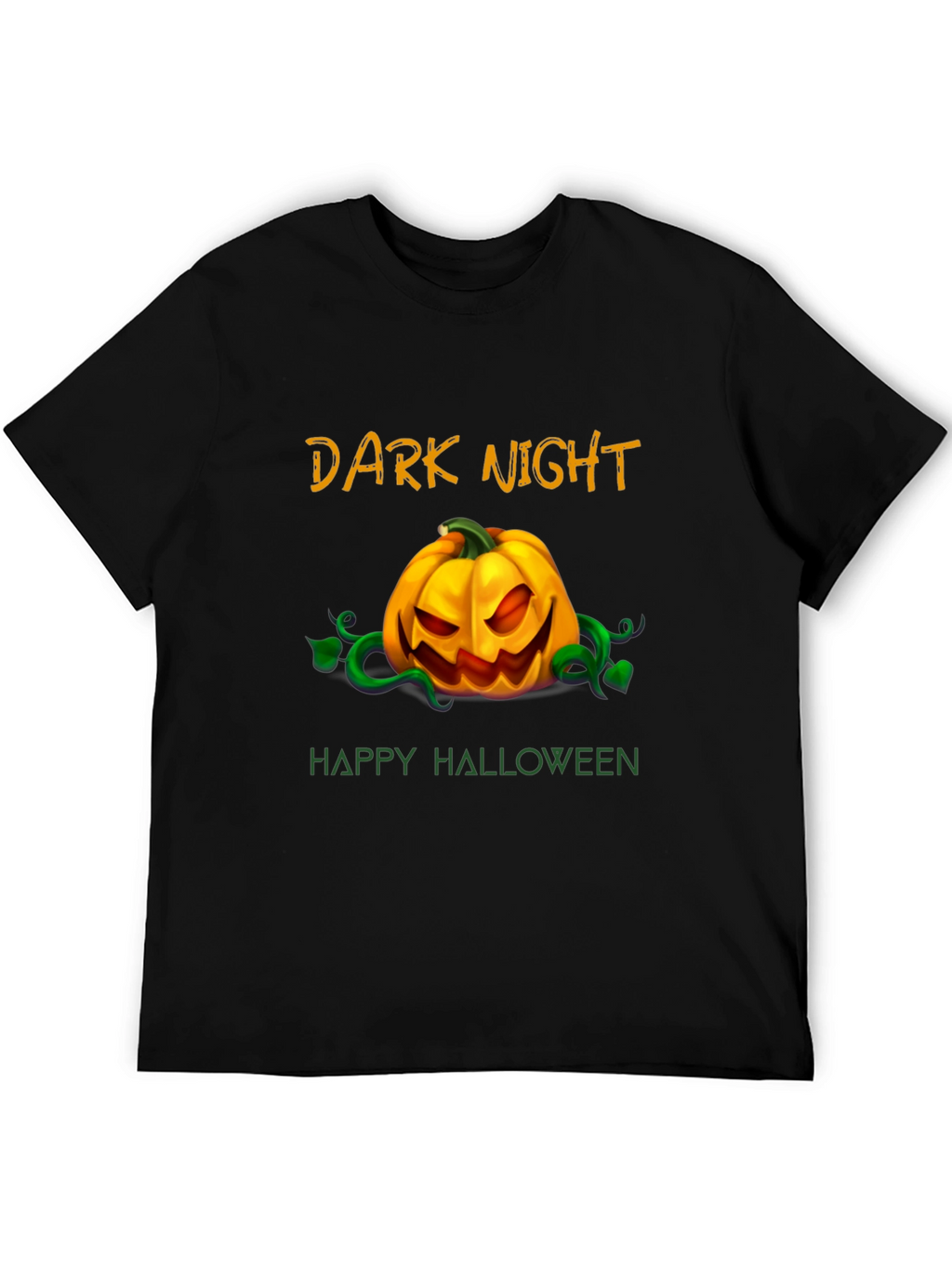 Dark Night Happy Halloween Graphic T-Shirt