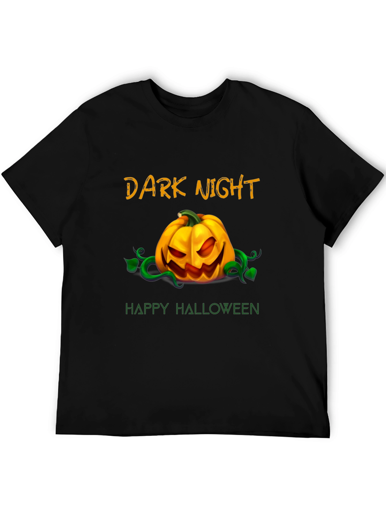 Dark Night Happy Halloween Graphic T-Shirt