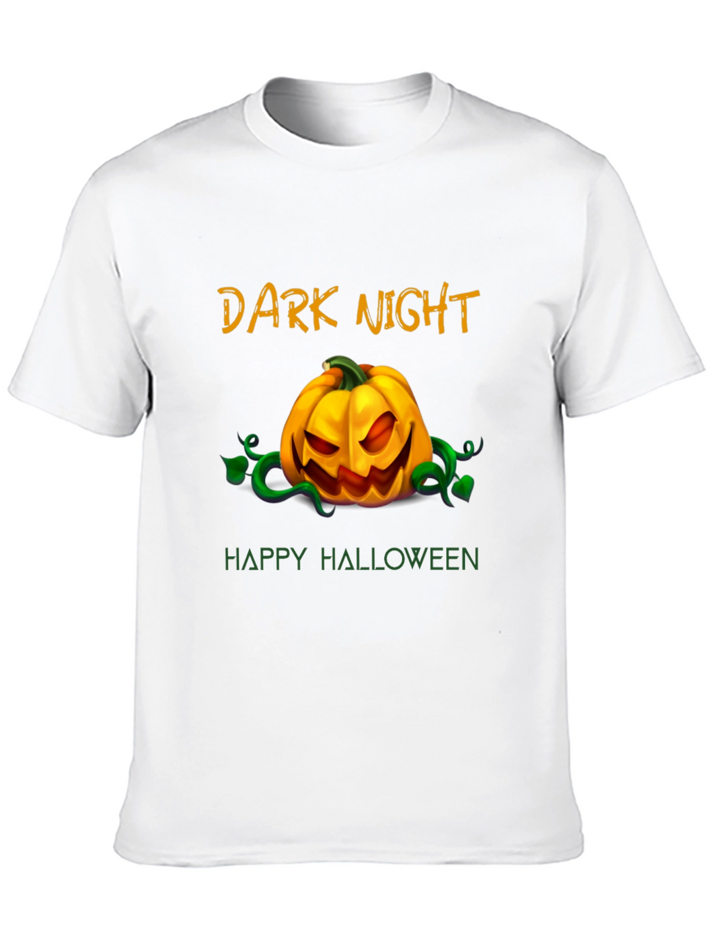 Dark Night Happy Halloween Graphic T-Shirt
