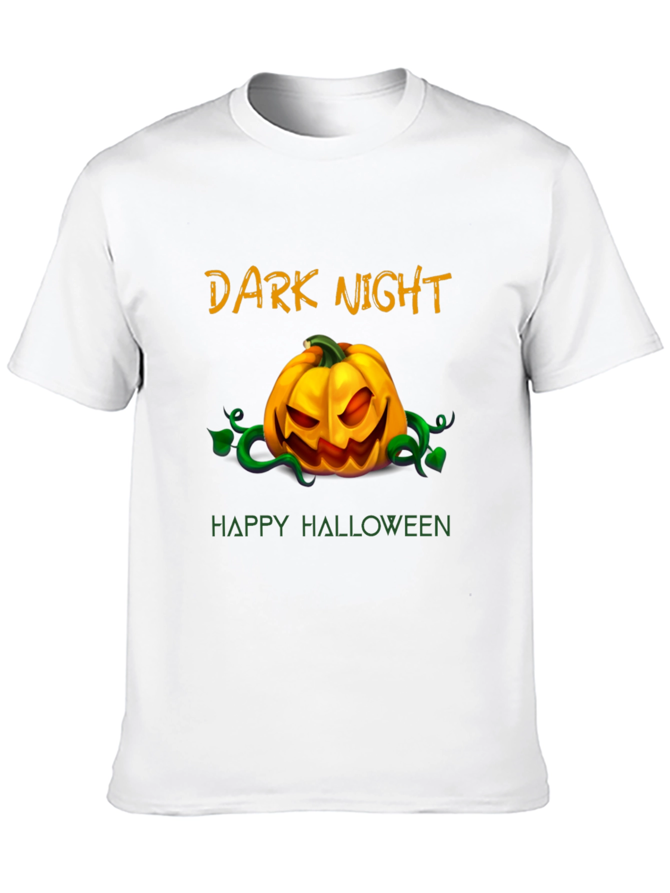 Dark Night Happy Halloween Graphic T-Shirt