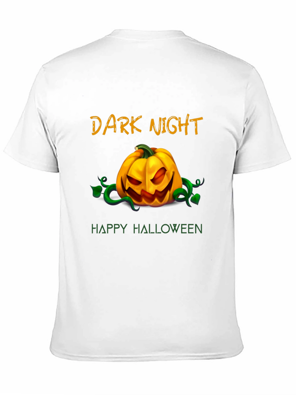 Dark Night Happy Halloween Graphic T-Shirt