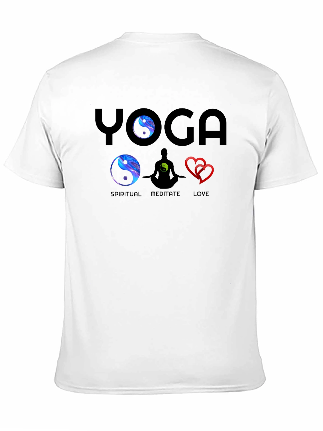 Yoga Spiritual Meditate Love Graphic Tee
