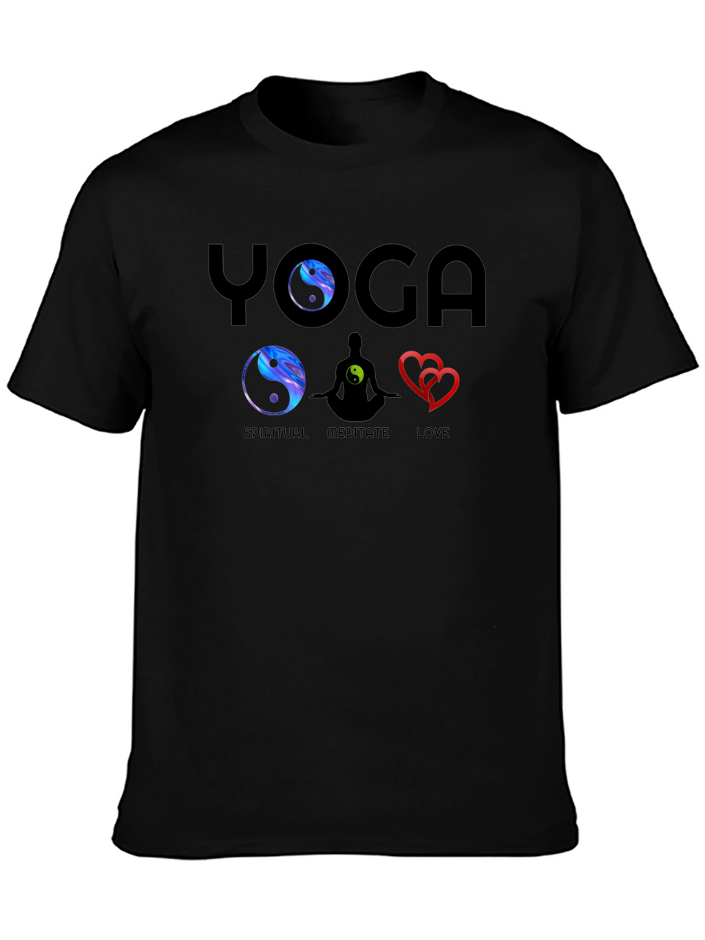 Yoga Spiritual Meditate Love Graphic Tee