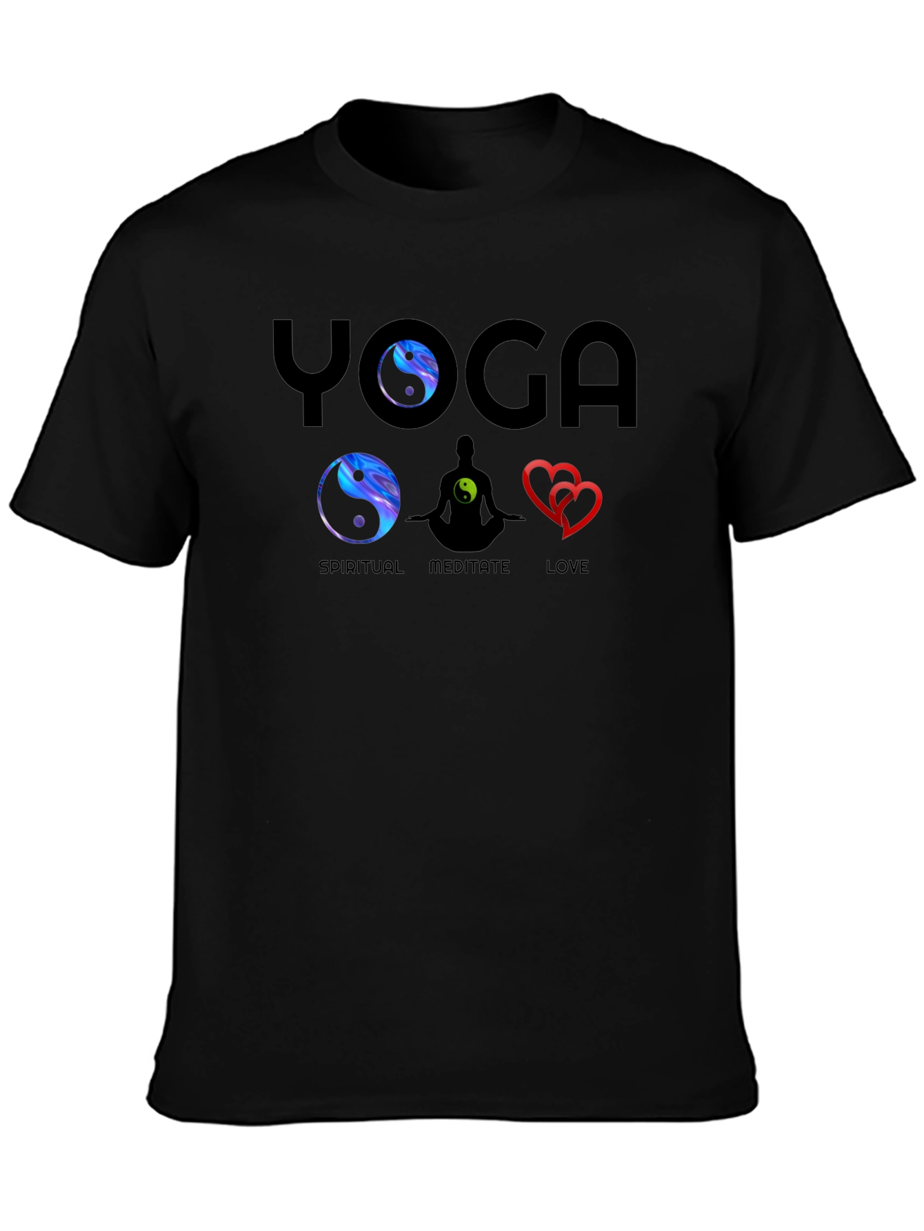 Yoga Spiritual Meditate Love Graphic Tee