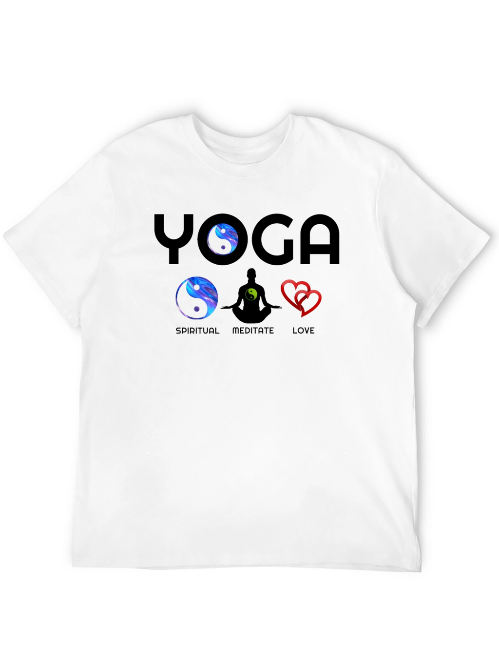 Yoga Spiritual Meditate Love Graphic Tee