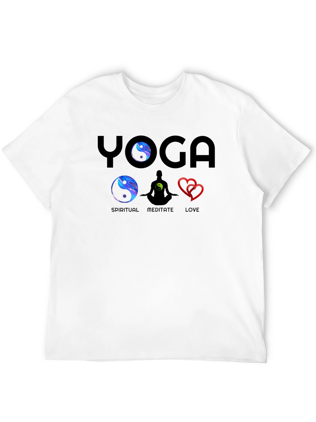 Yoga Spiritual Meditate Love Graphic Tee