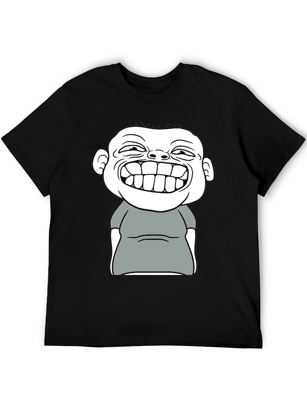 Funny Cartoon Graphic T-Shirt - Black Cotton Tee