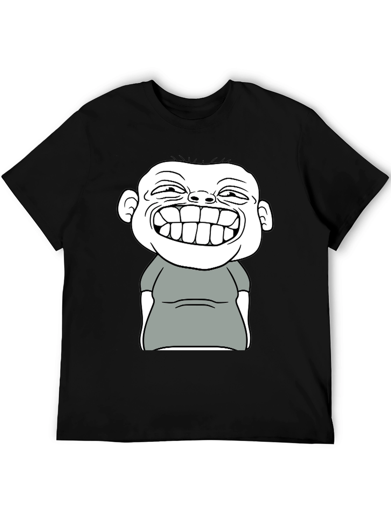 Funny Cartoon Graphic T-Shirt - Black Cotton Tee