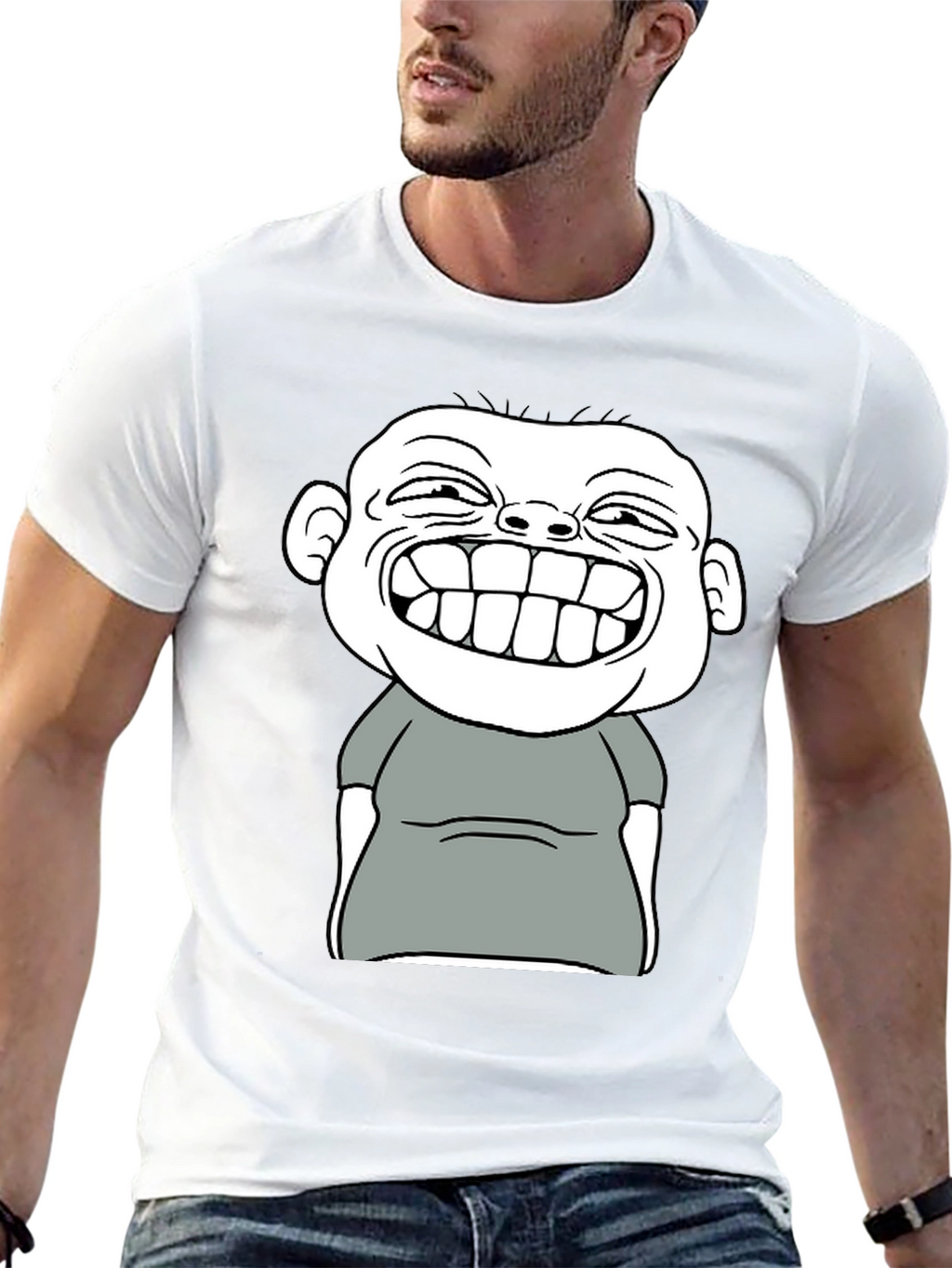 Funny Cartoon Graphic T-Shirt - Black Cotton Tee
