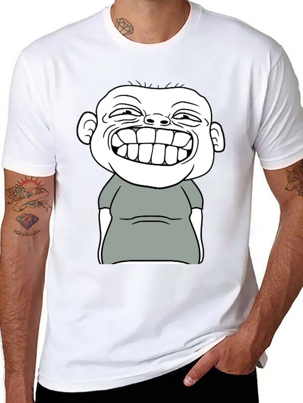 Funny Cartoon Graphic T-Shirt - Black Cotton Tee