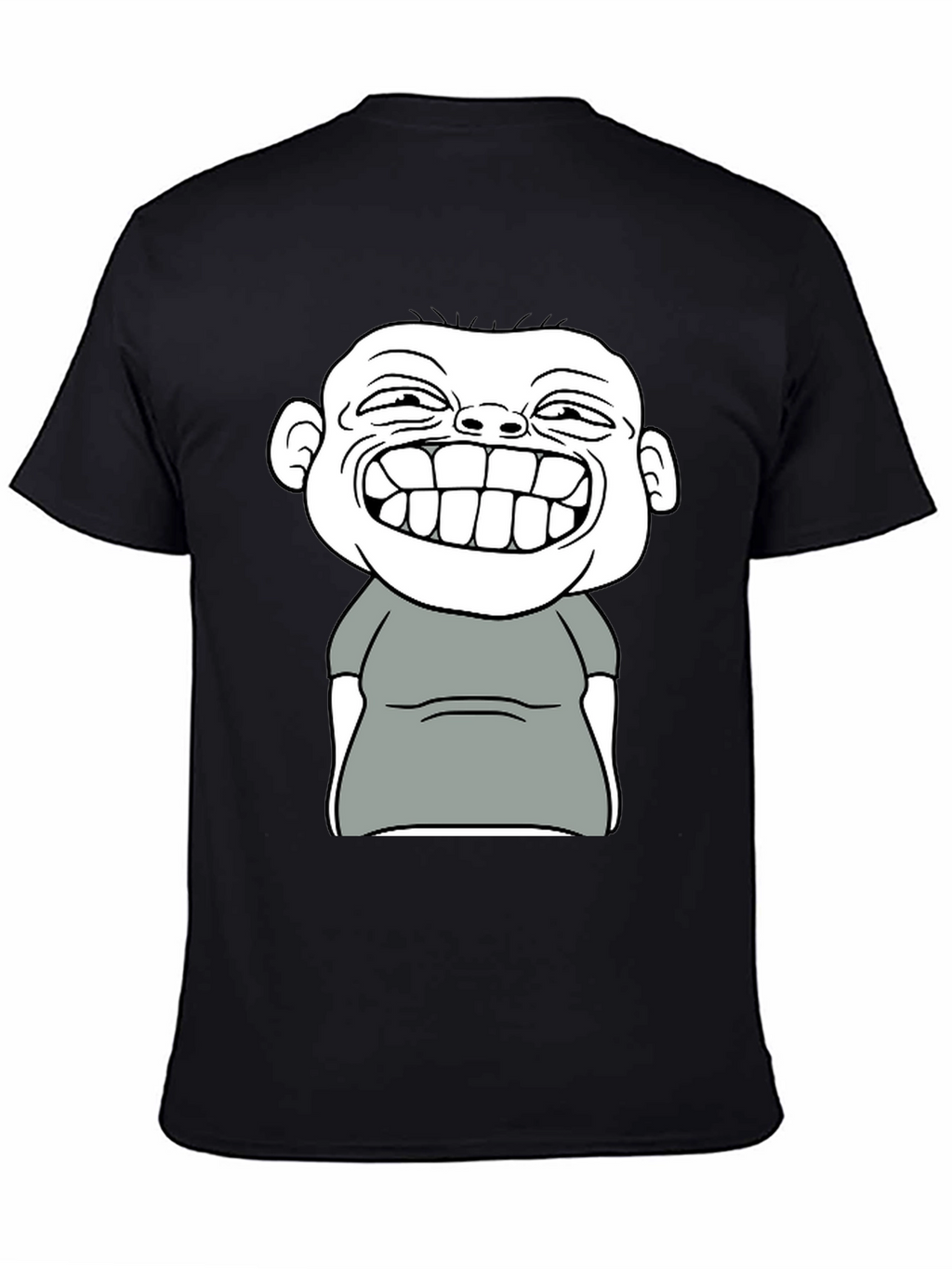 Funny Cartoon Graphic T-Shirt - Black Cotton Tee