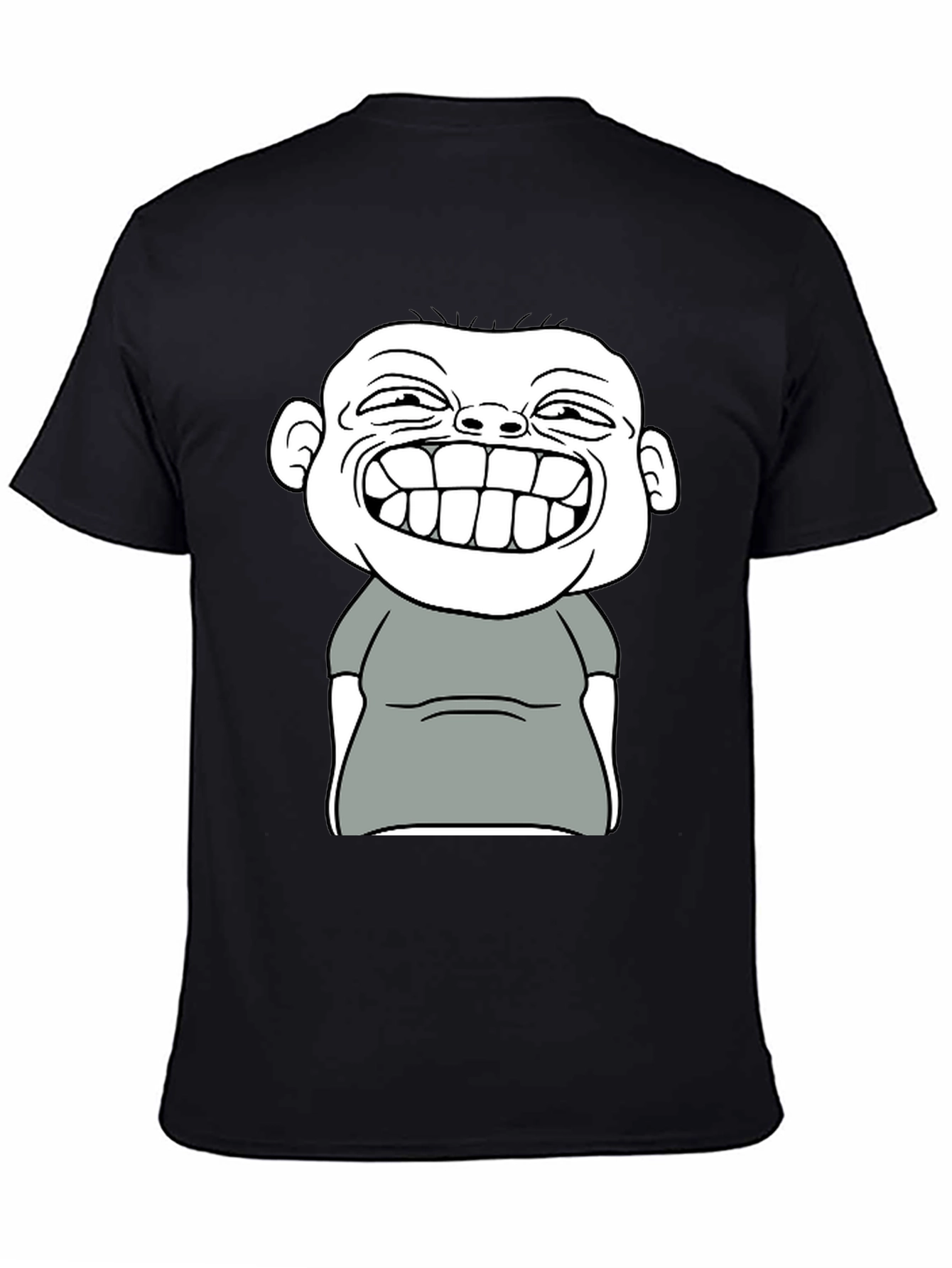 Funny Cartoon Graphic T-Shirt - Black Cotton Tee