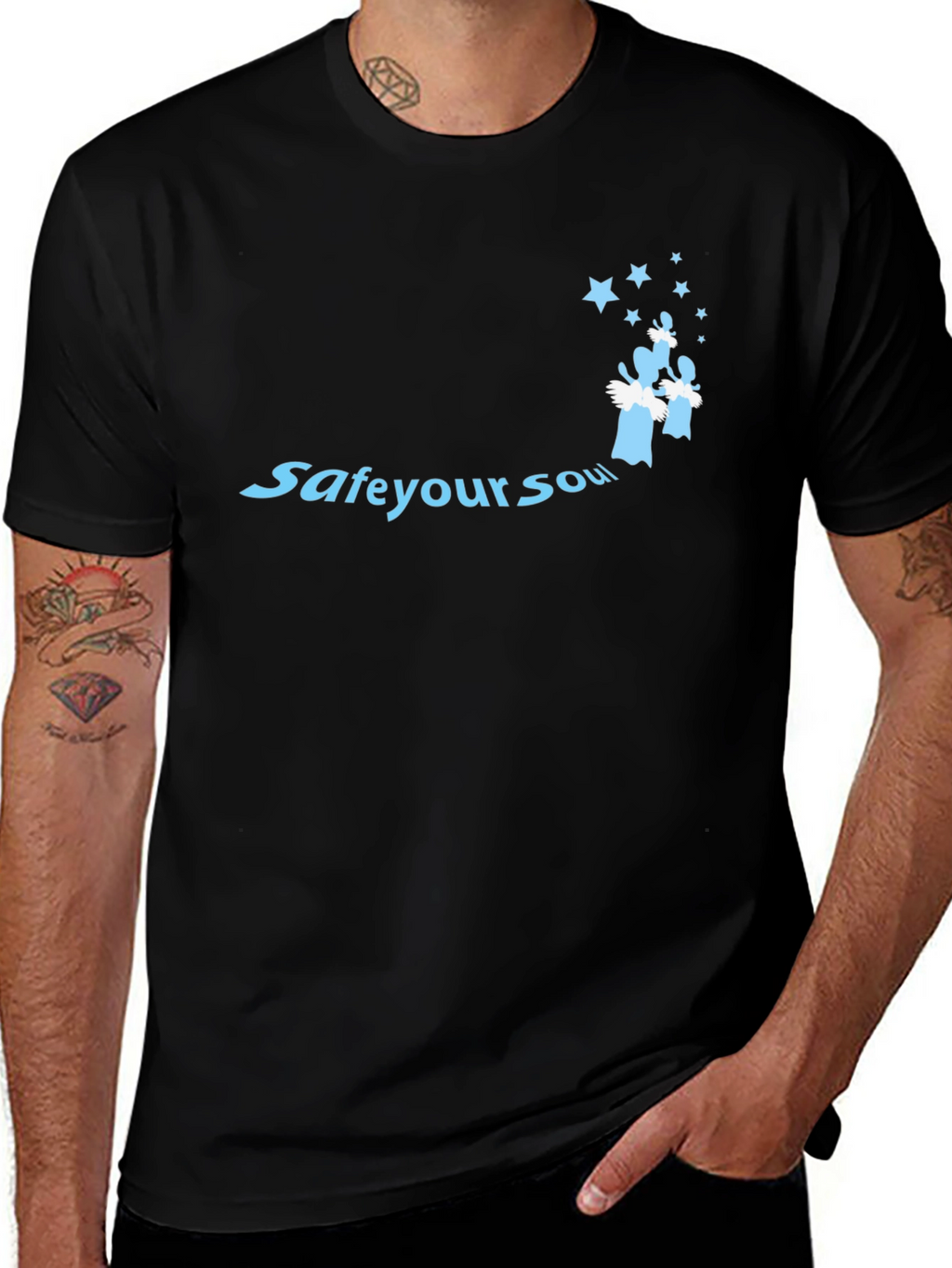 Save Your Soul Graphic Tee - Black