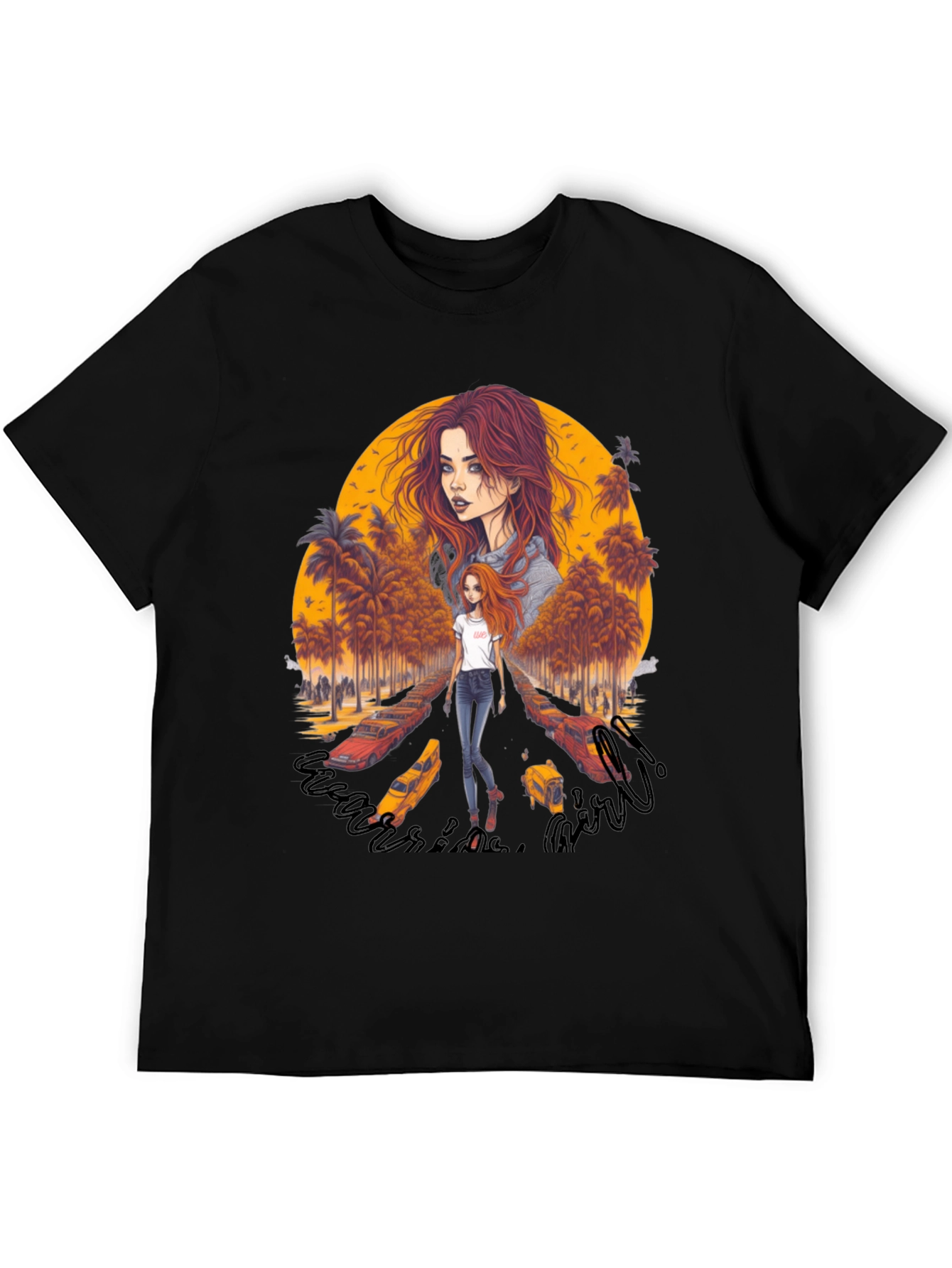 Riverside Girl Graphic Tee - Trendy Comfort