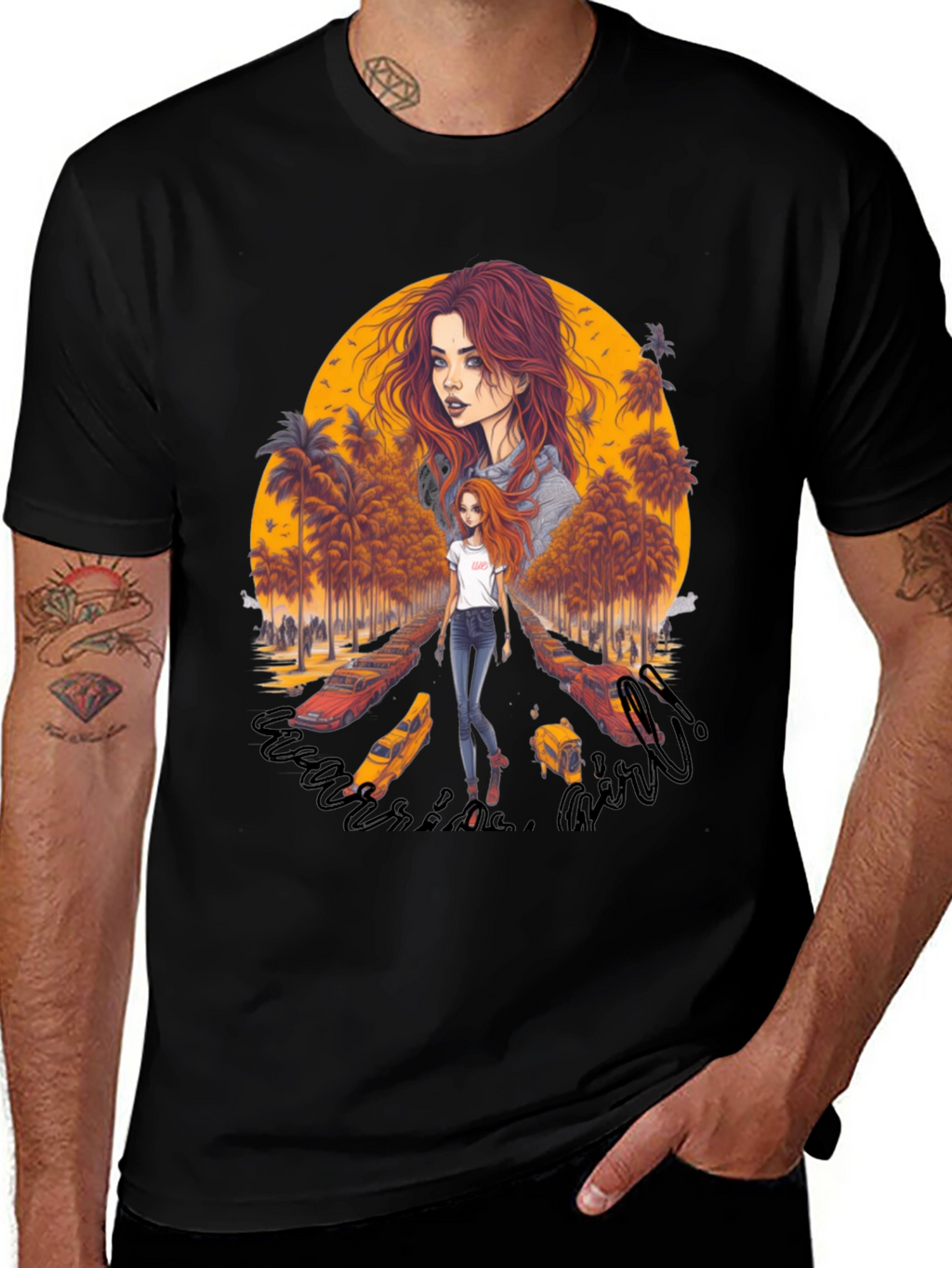 Riverside Girl Graphic Tee - Trendy Comfort