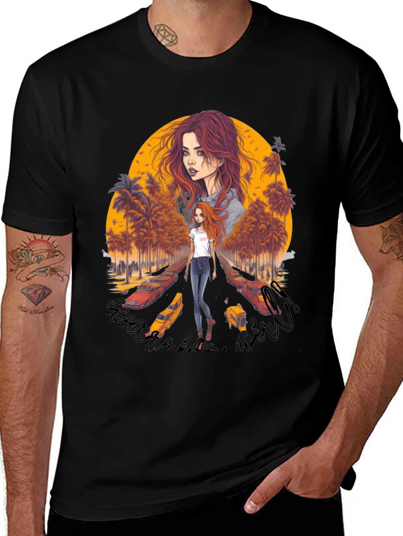 Riverside Girl Graphic Tee - Trendy Comfort