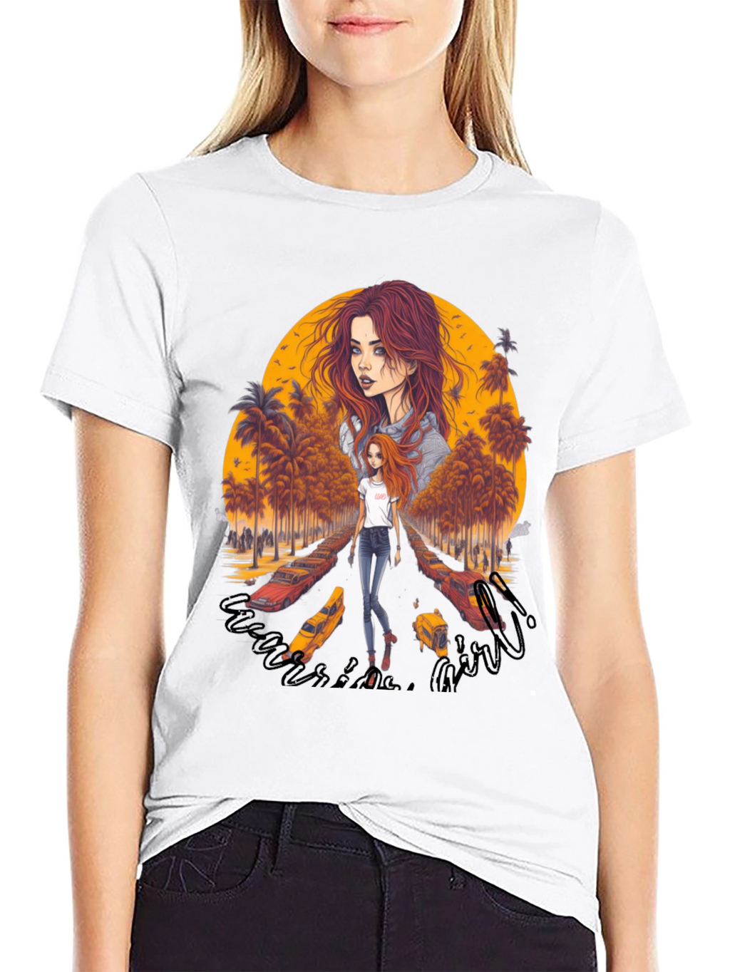 Riverside Girl Graphic Tee - Trendy Comfort
