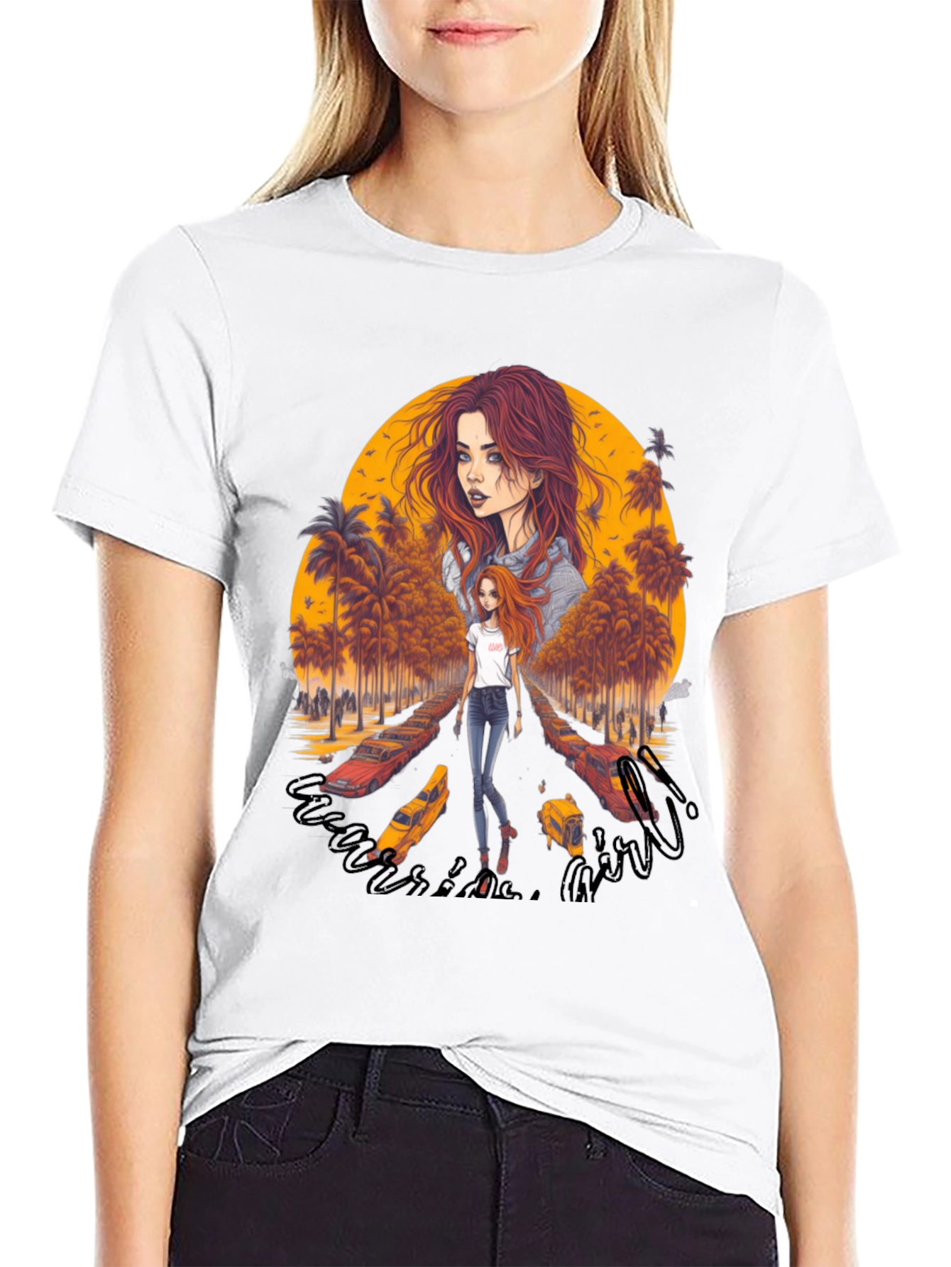 Riverside Girl Graphic Tee - Trendy Comfort