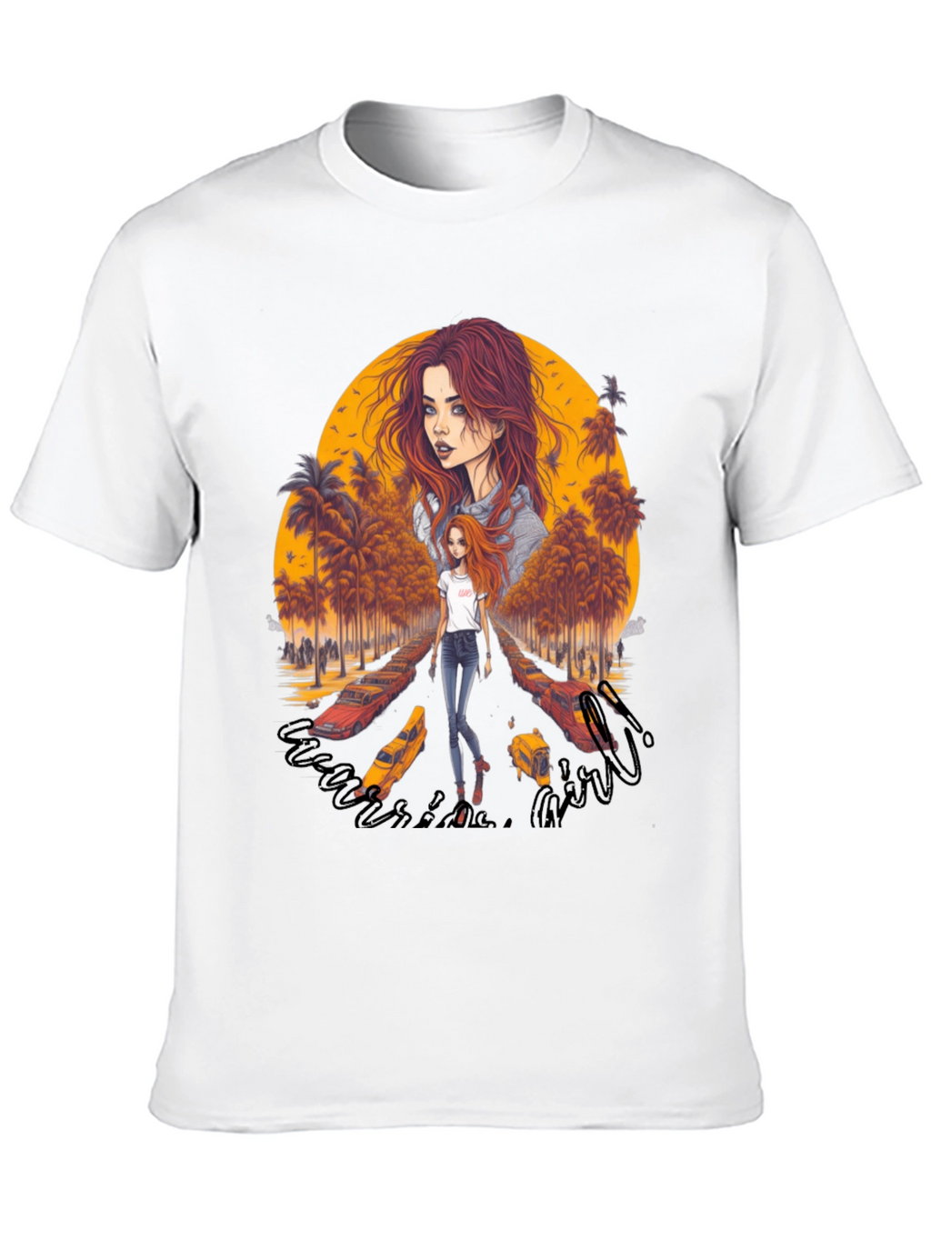Riverside Girl Graphic Tee - Trendy Comfort