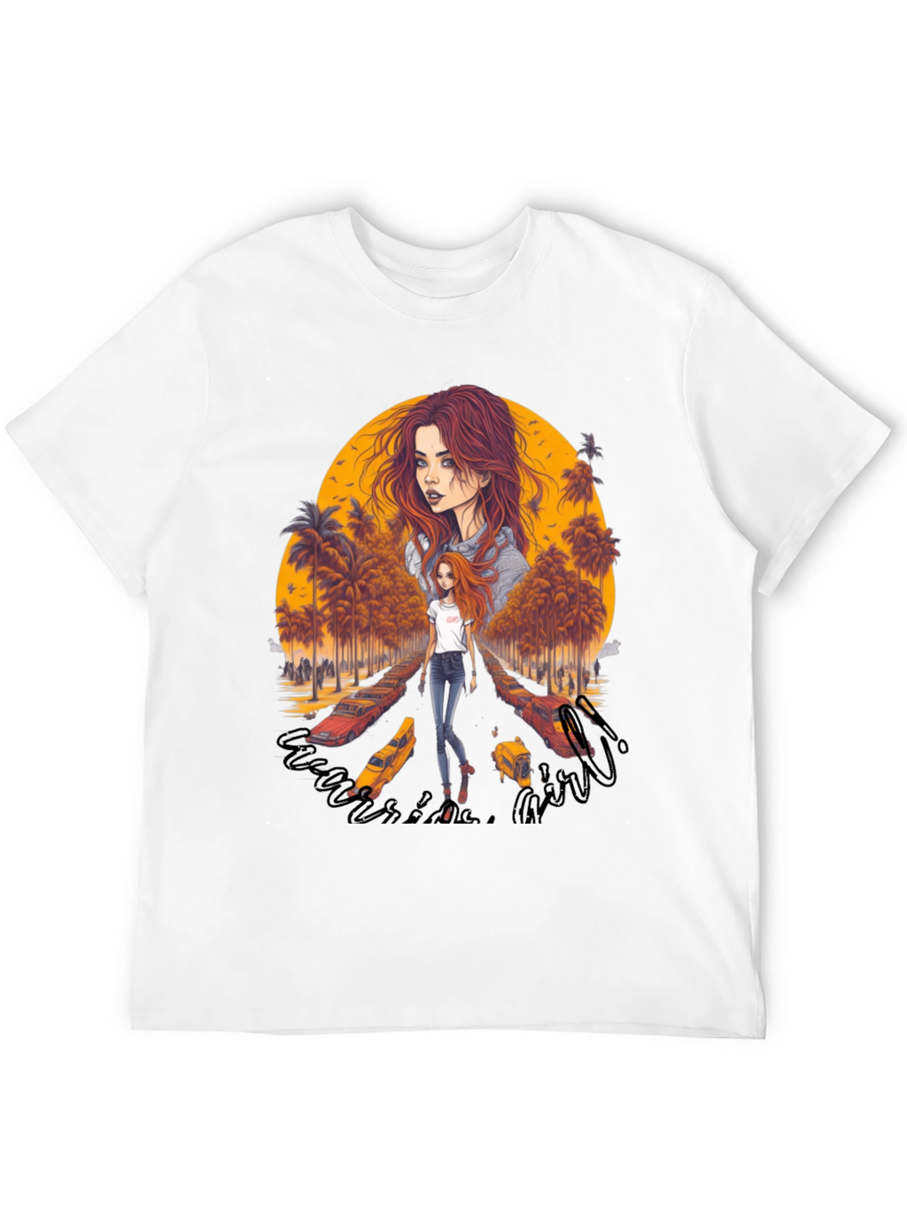 Riverside Girl Graphic Tee - Trendy Comfort
