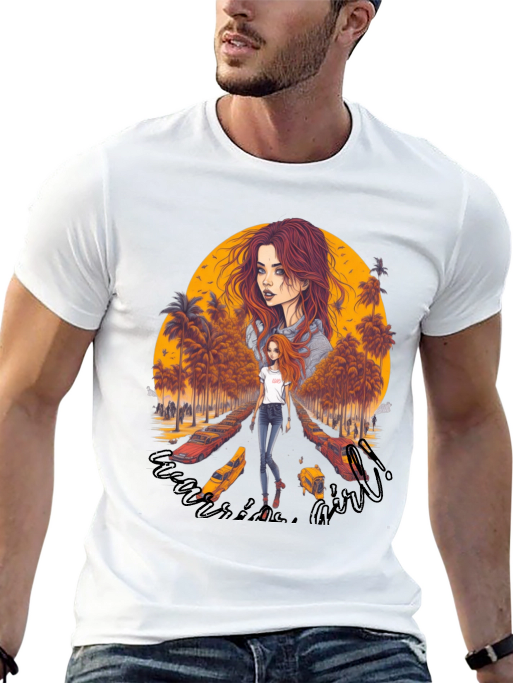Riverside Girl Graphic Tee - Trendy Comfort