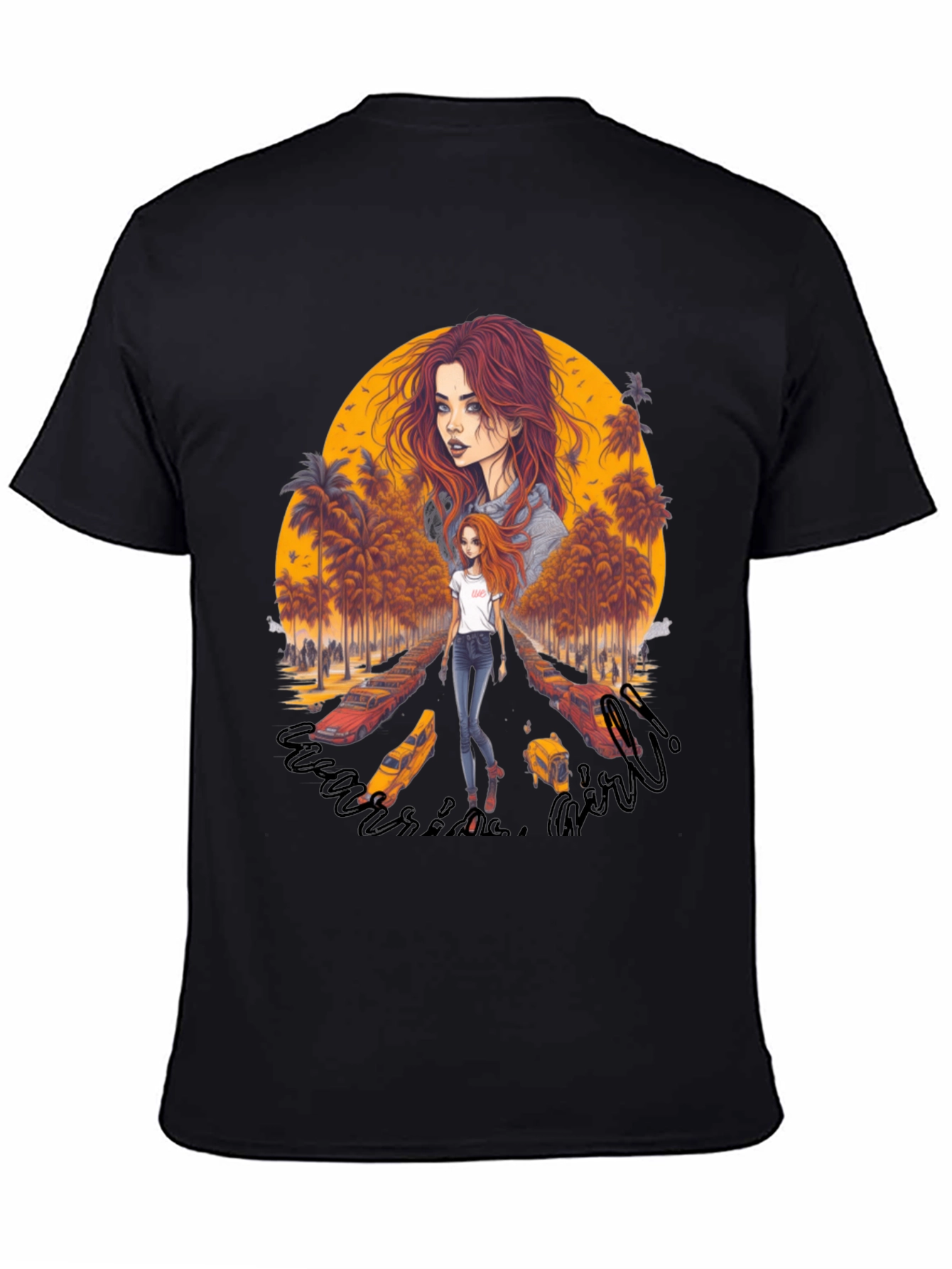 Riverside Girl Graphic Tee - Trendy Comfort