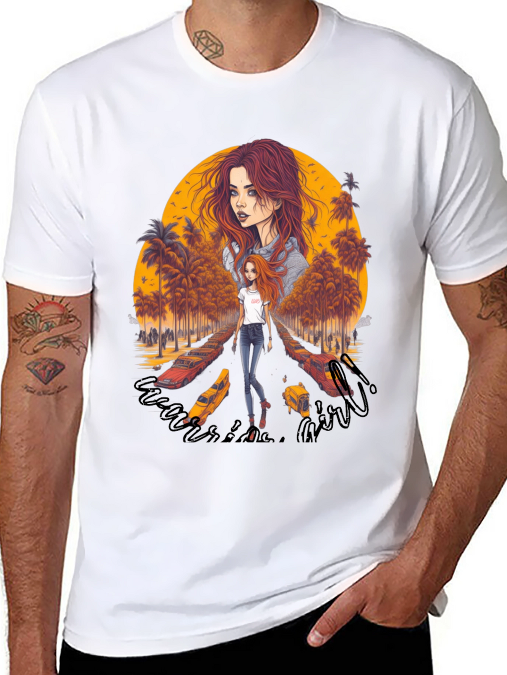 Riverside Girl Graphic Tee - Trendy Comfort
