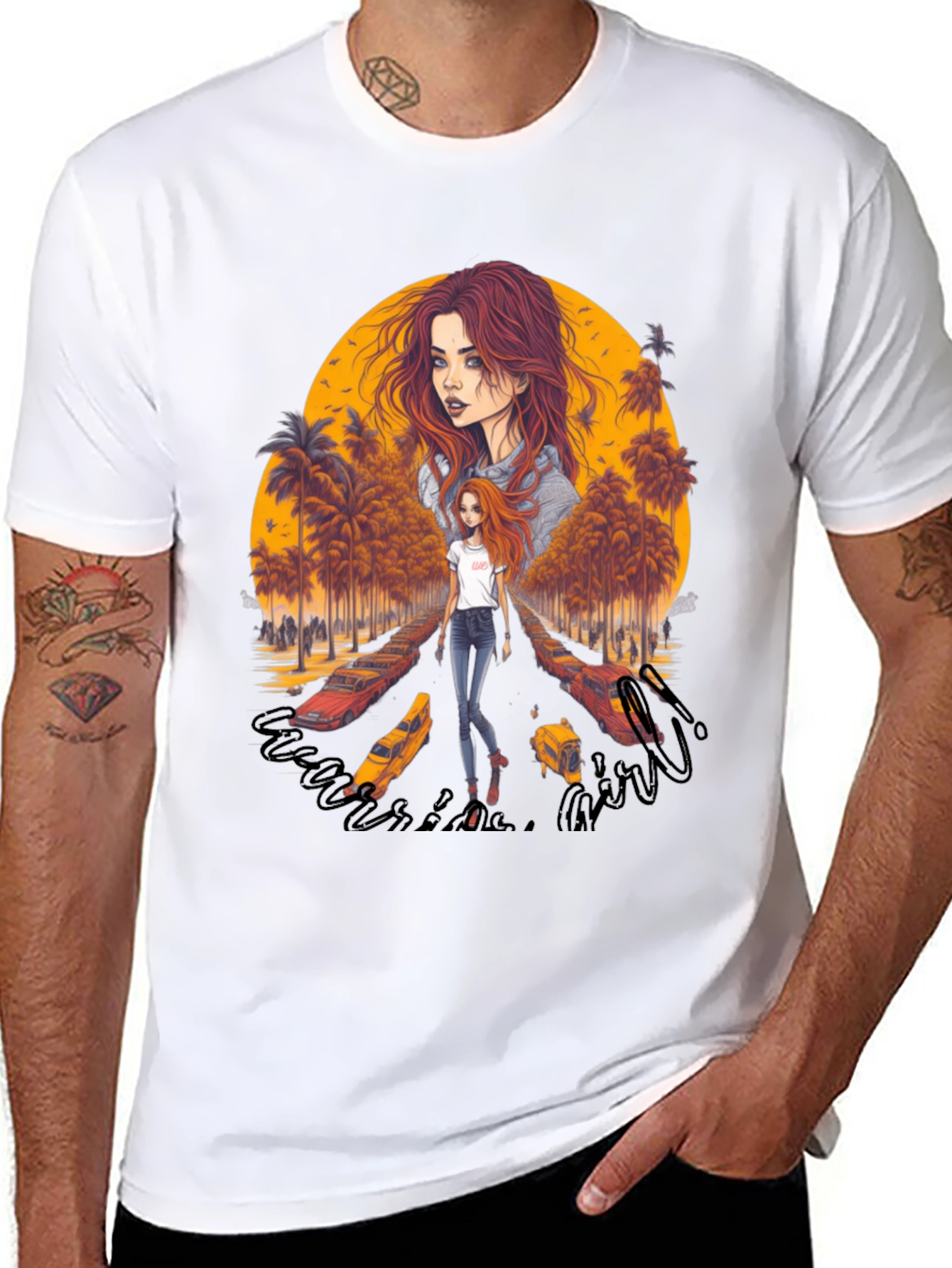 Riverside Girl Graphic Tee - Trendy Comfort