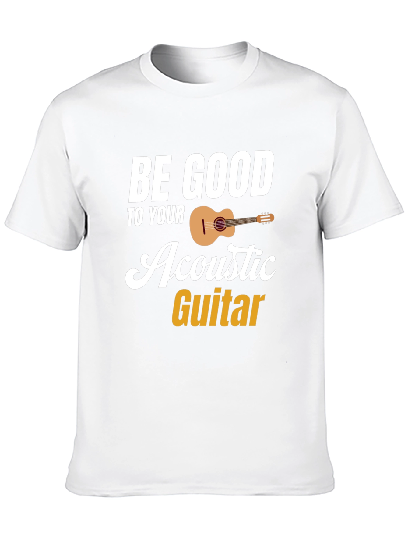 Be Good To Your Acoustic Guitar Black T-Shirt