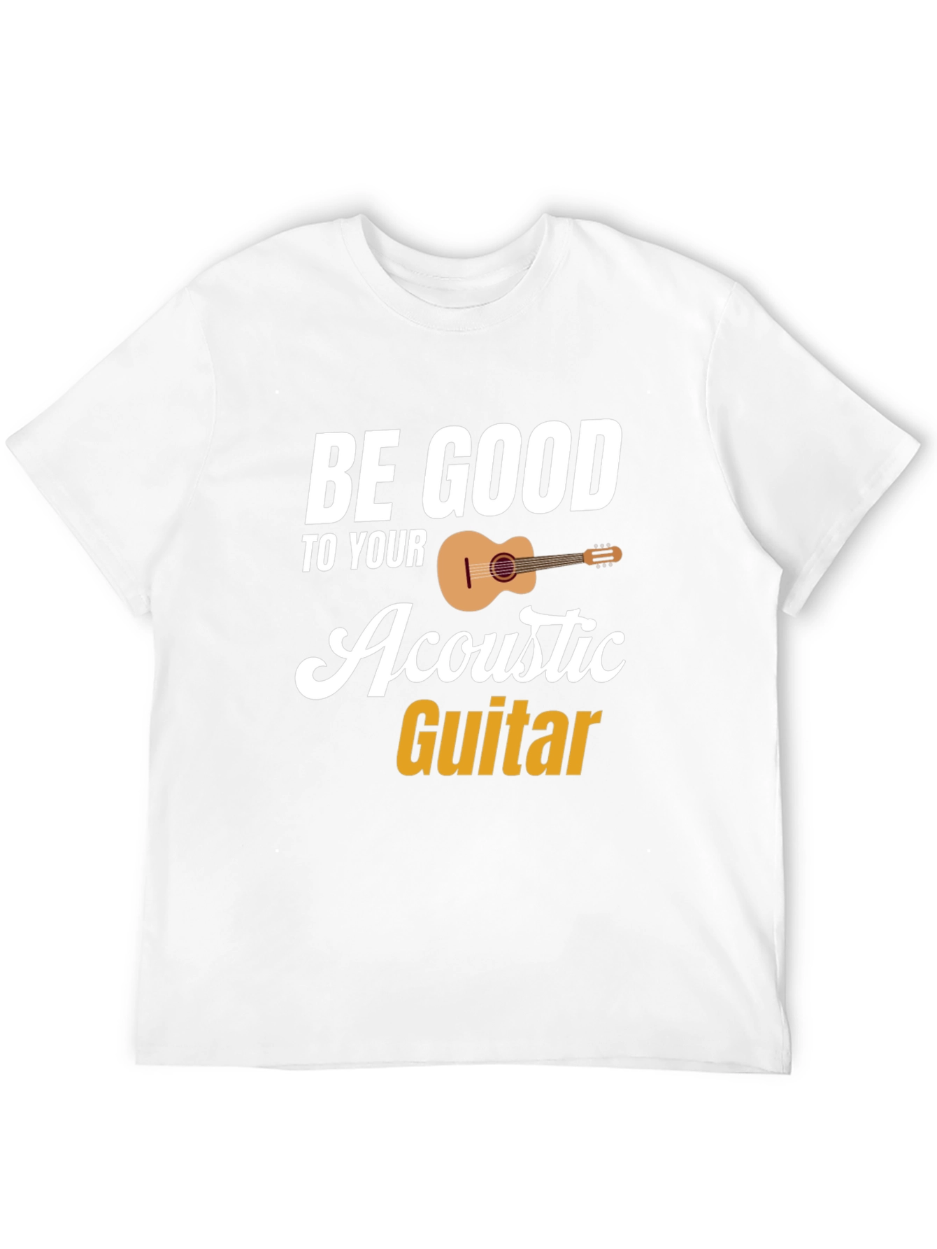 Be Good To Your Acoustic Guitar Black T-Shirt