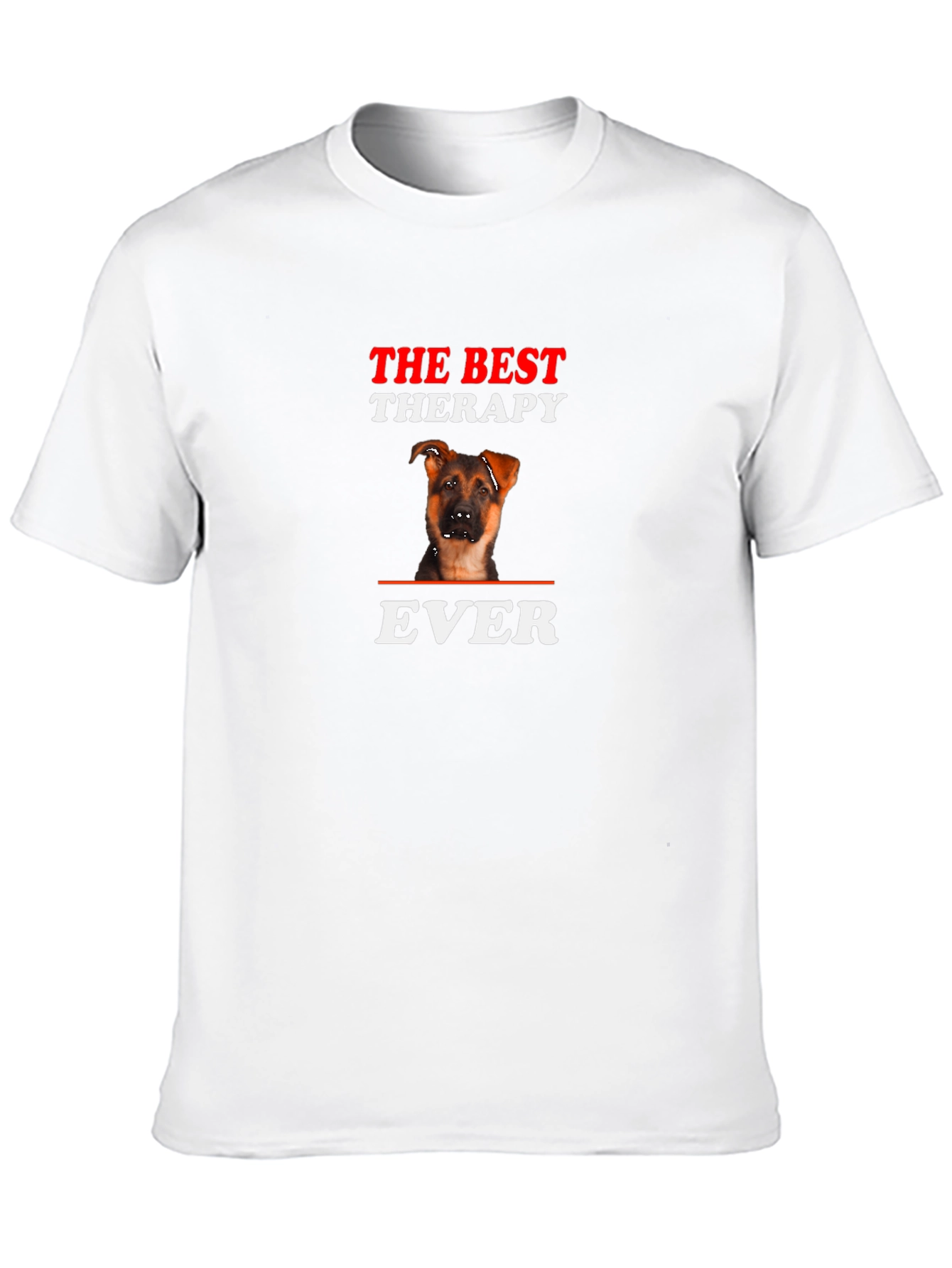 Best Therapy Dog T-Shirt - German Shepherd Puppy