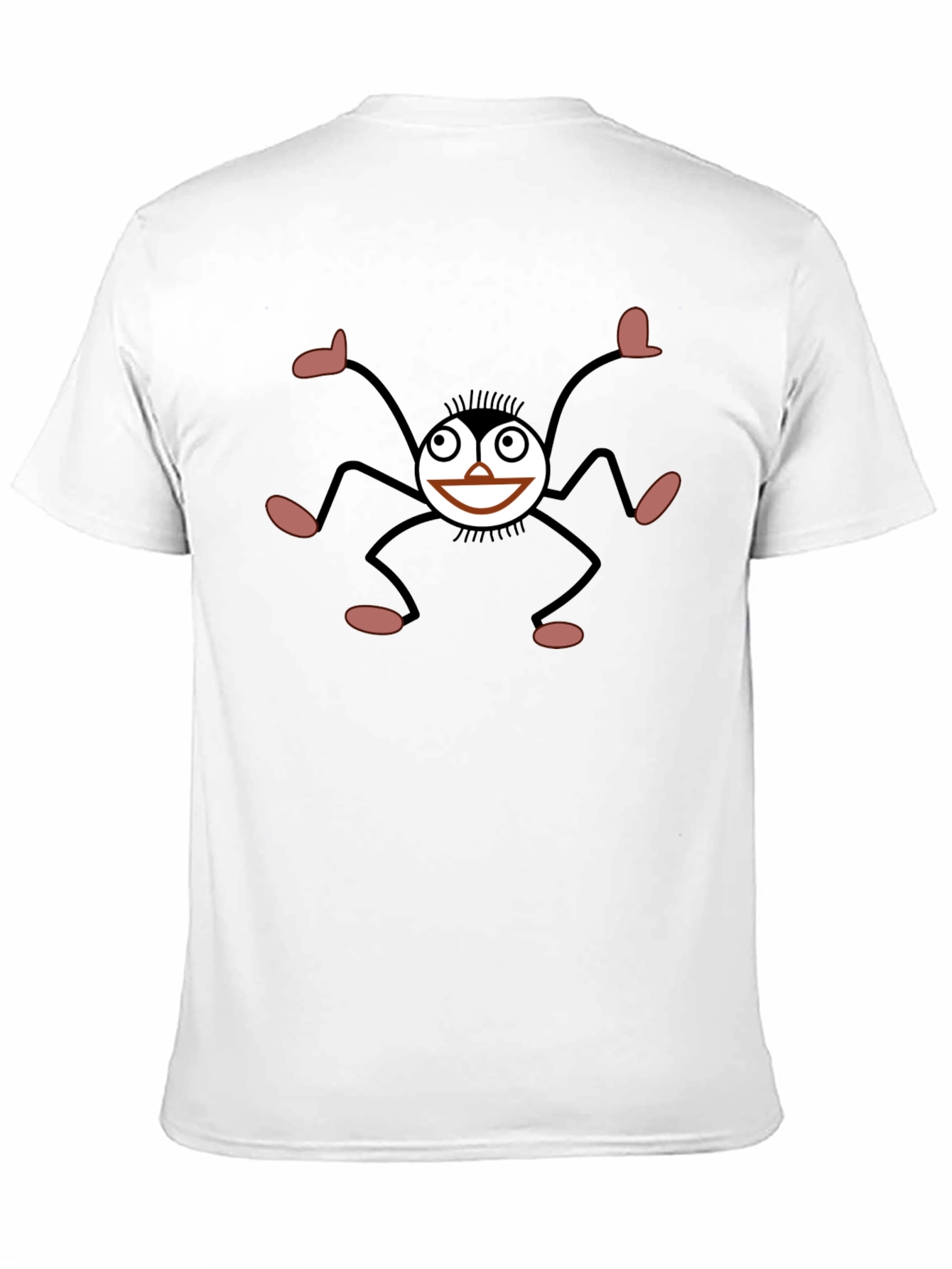 Smiling Spider Graphic Black T-Shirt