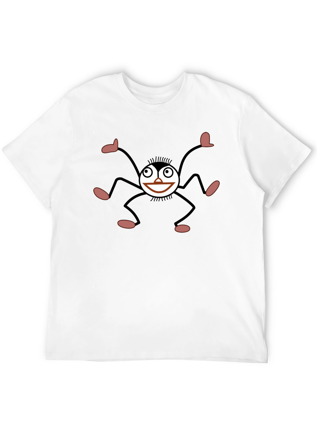 Smiling Spider Graphic Black T-Shirt