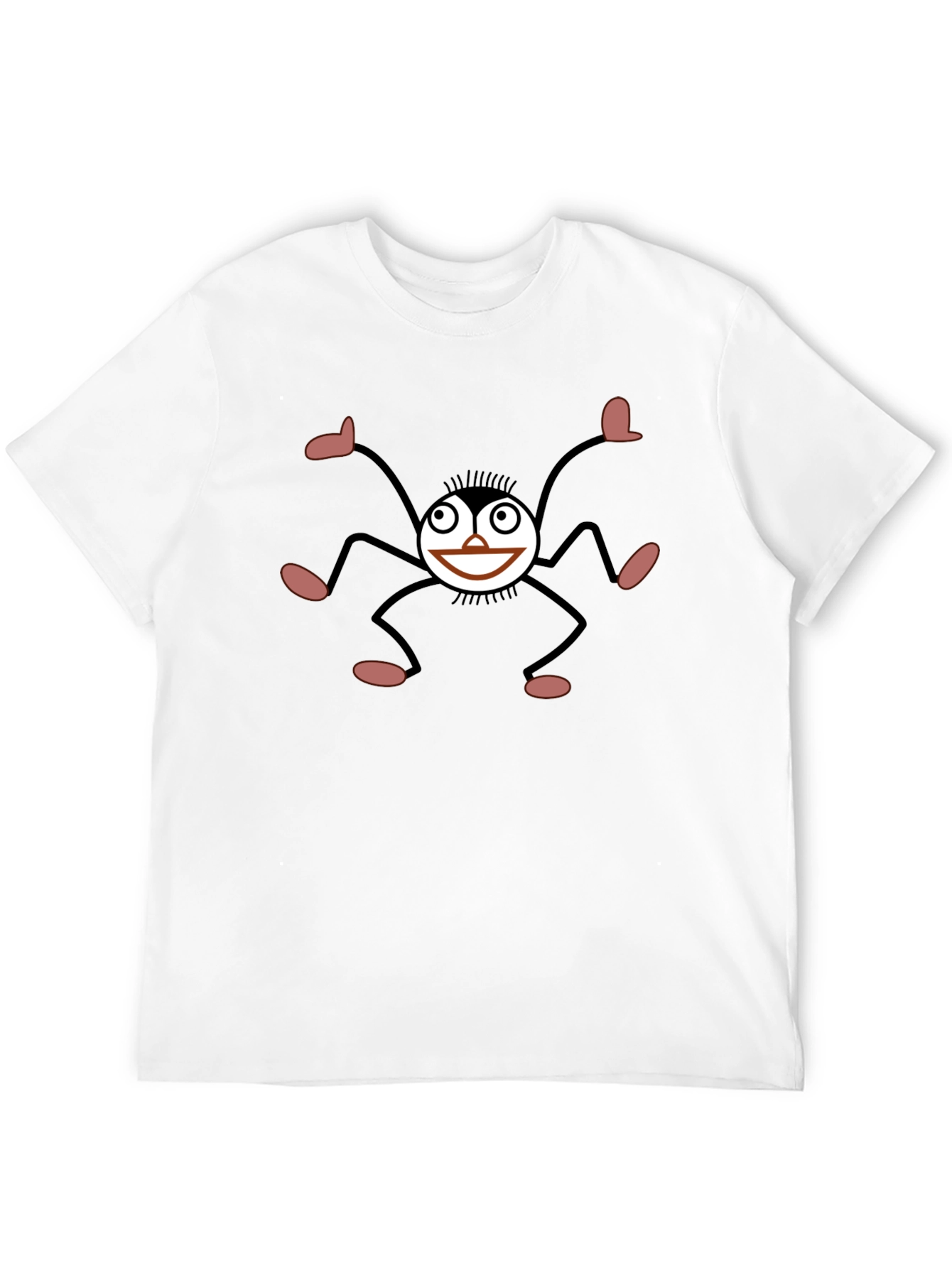 Smiling Spider Graphic Black T-Shirt