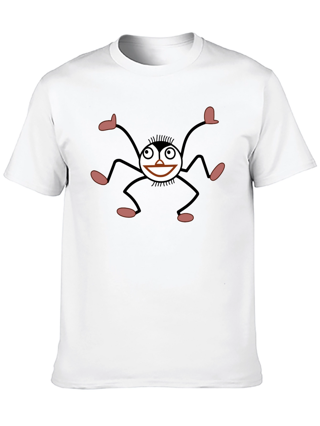 Smiling Spider Graphic Black T-Shirt