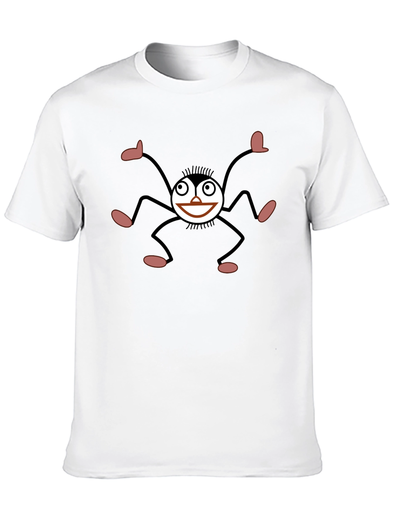 Smiling Spider Graphic Black T-Shirt