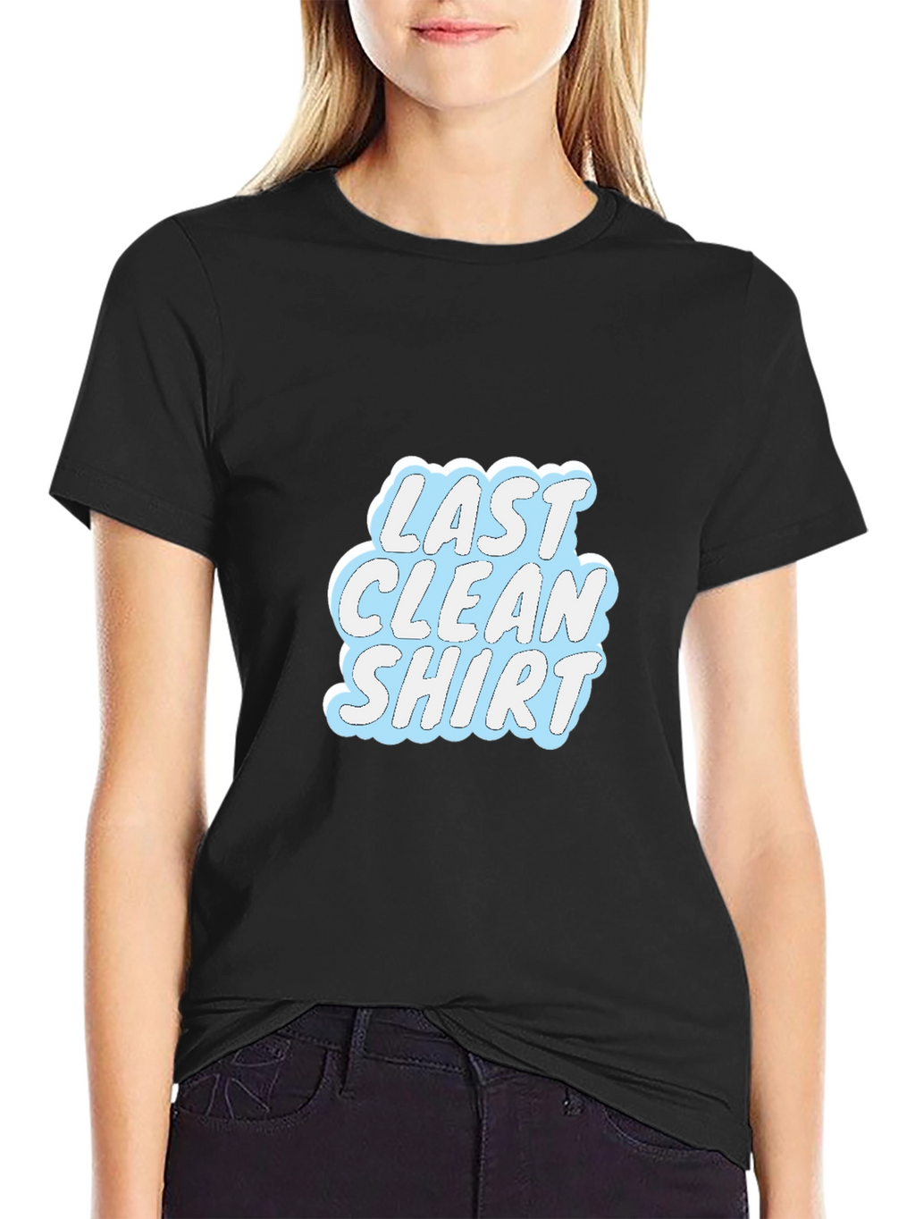 Last Clean Shirt Graphic Tee - Casual Black T-Shirt