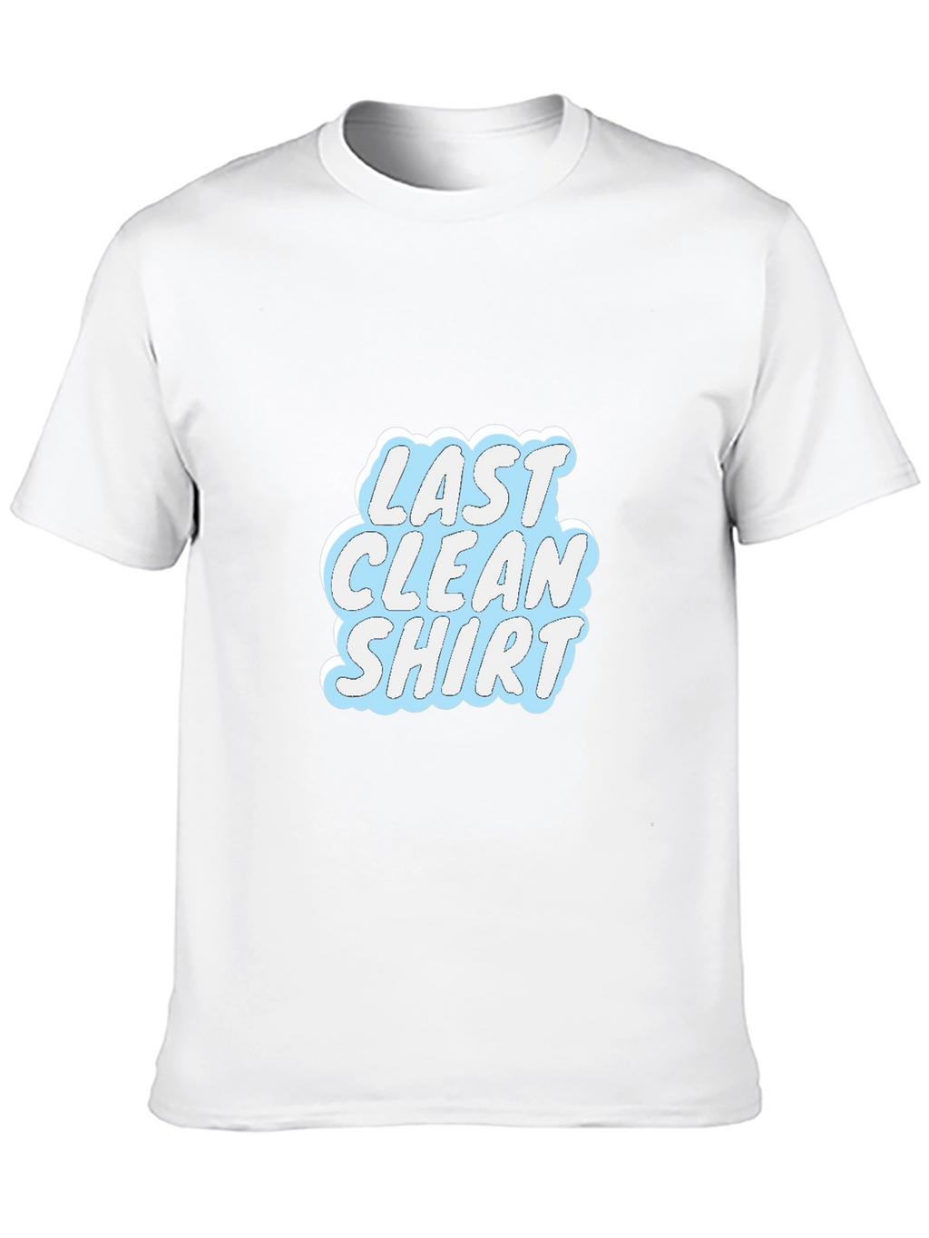 Last Clean Shirt Graphic Tee - Casual Black T-Shirt