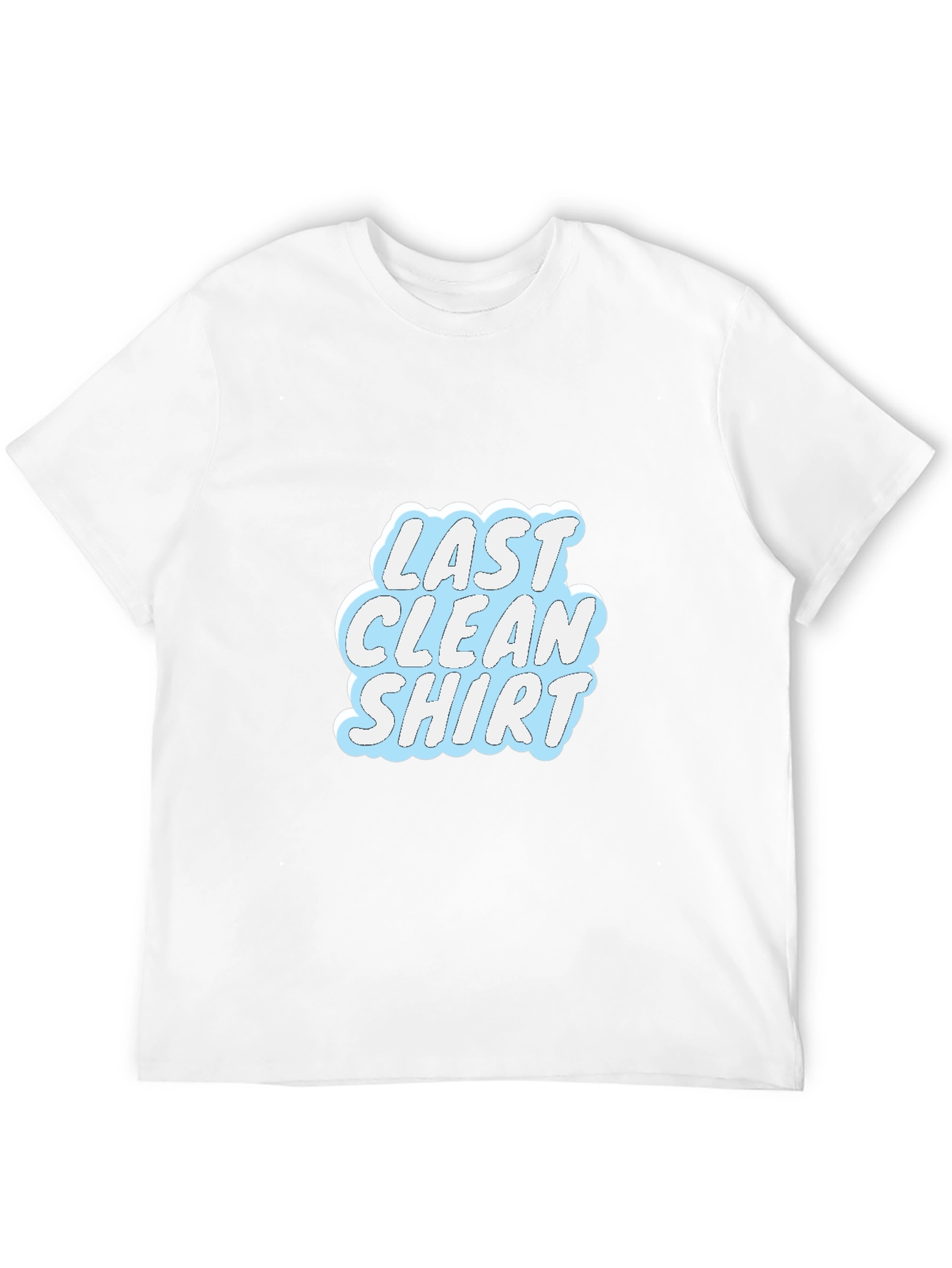 Last Clean Shirt Graphic Tee - Casual Black T-Shirt