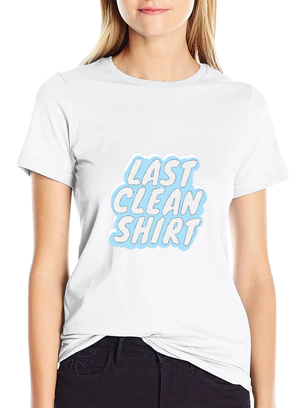 Last Clean Shirt Graphic Tee - Casual Black T-Shirt