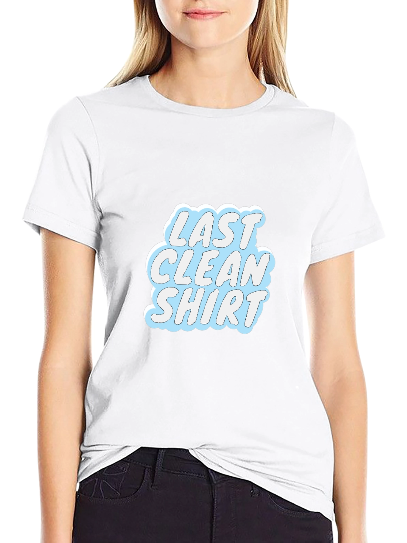 Last Clean Shirt Graphic Tee - Casual Black T-Shirt