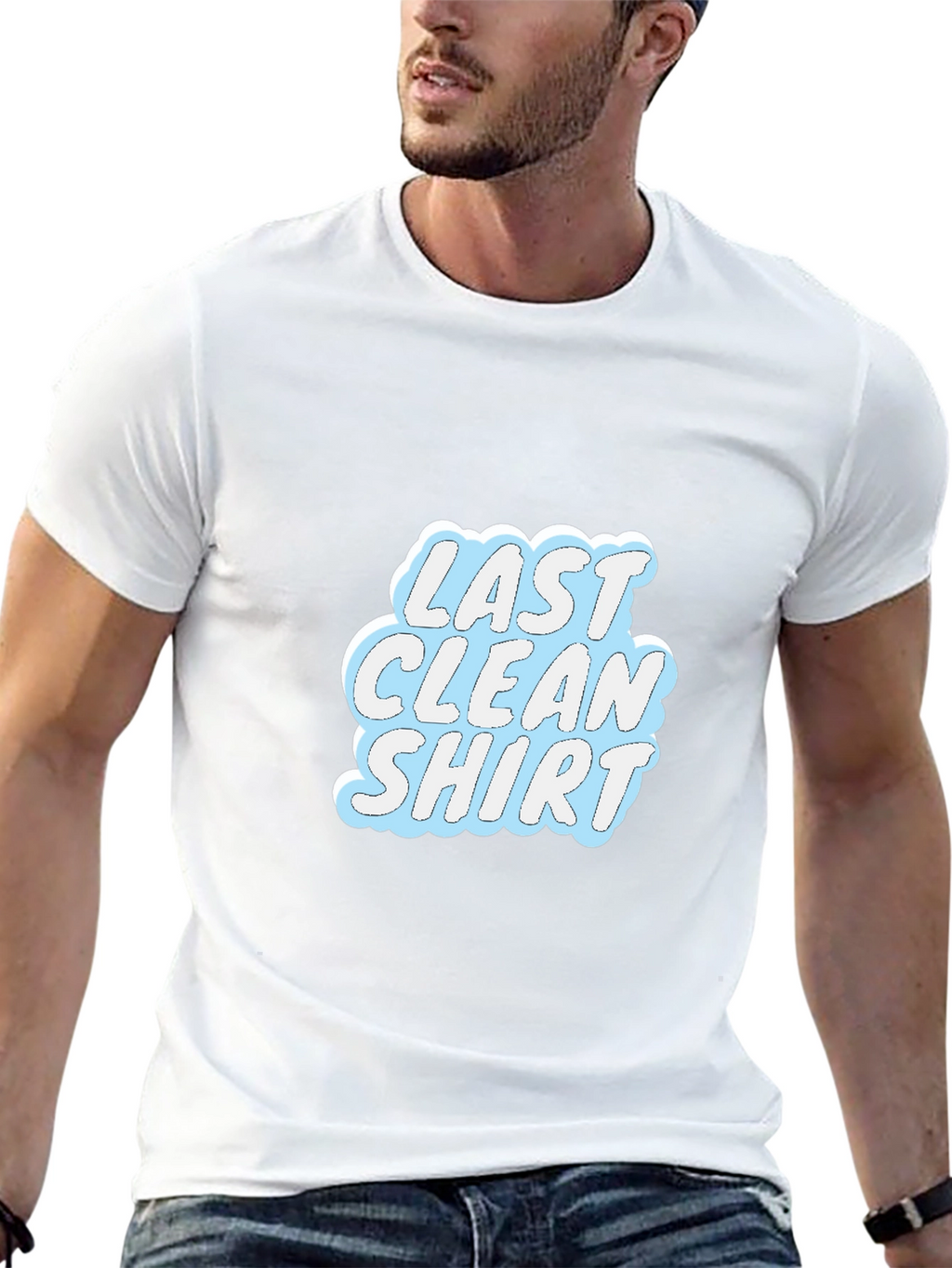 Last Clean Shirt Graphic Tee - Casual Black T-Shirt