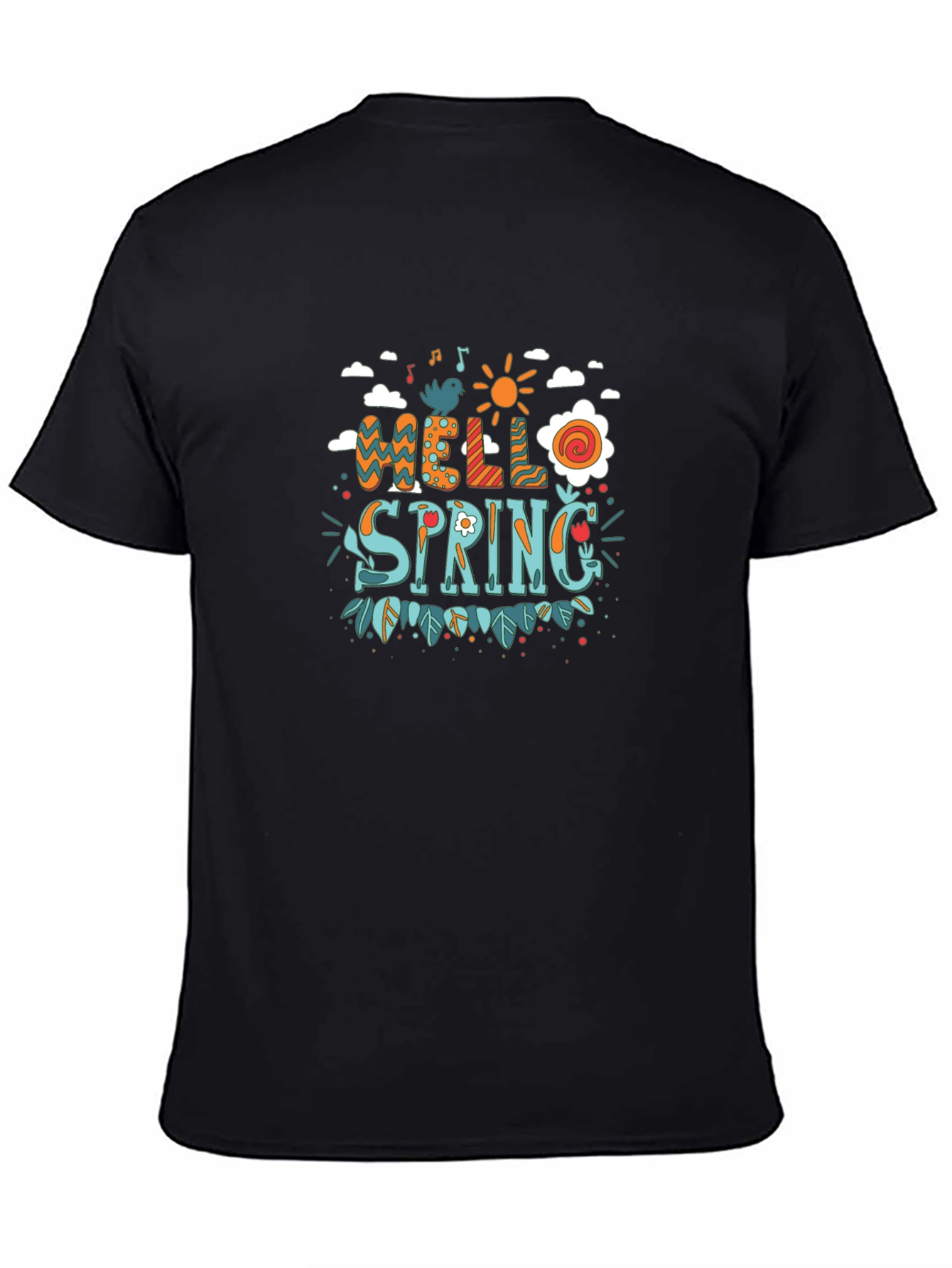 Hello Spring Graphic Print T-Shirt
