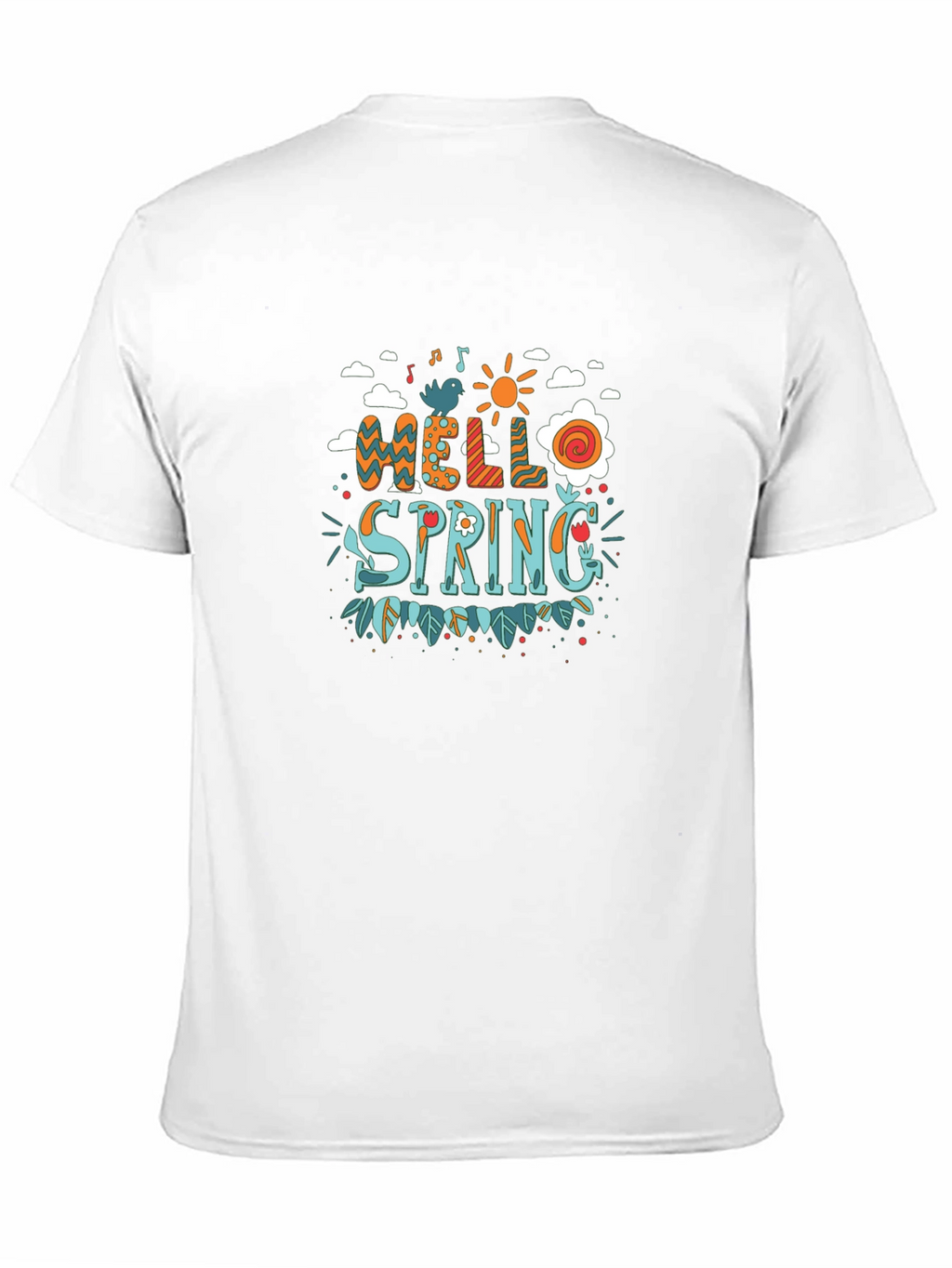 Hello Spring Graphic Print T-Shirt