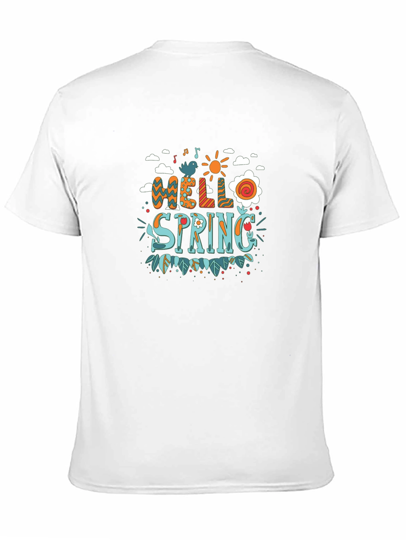 Hello Spring Graphic Print T-Shirt