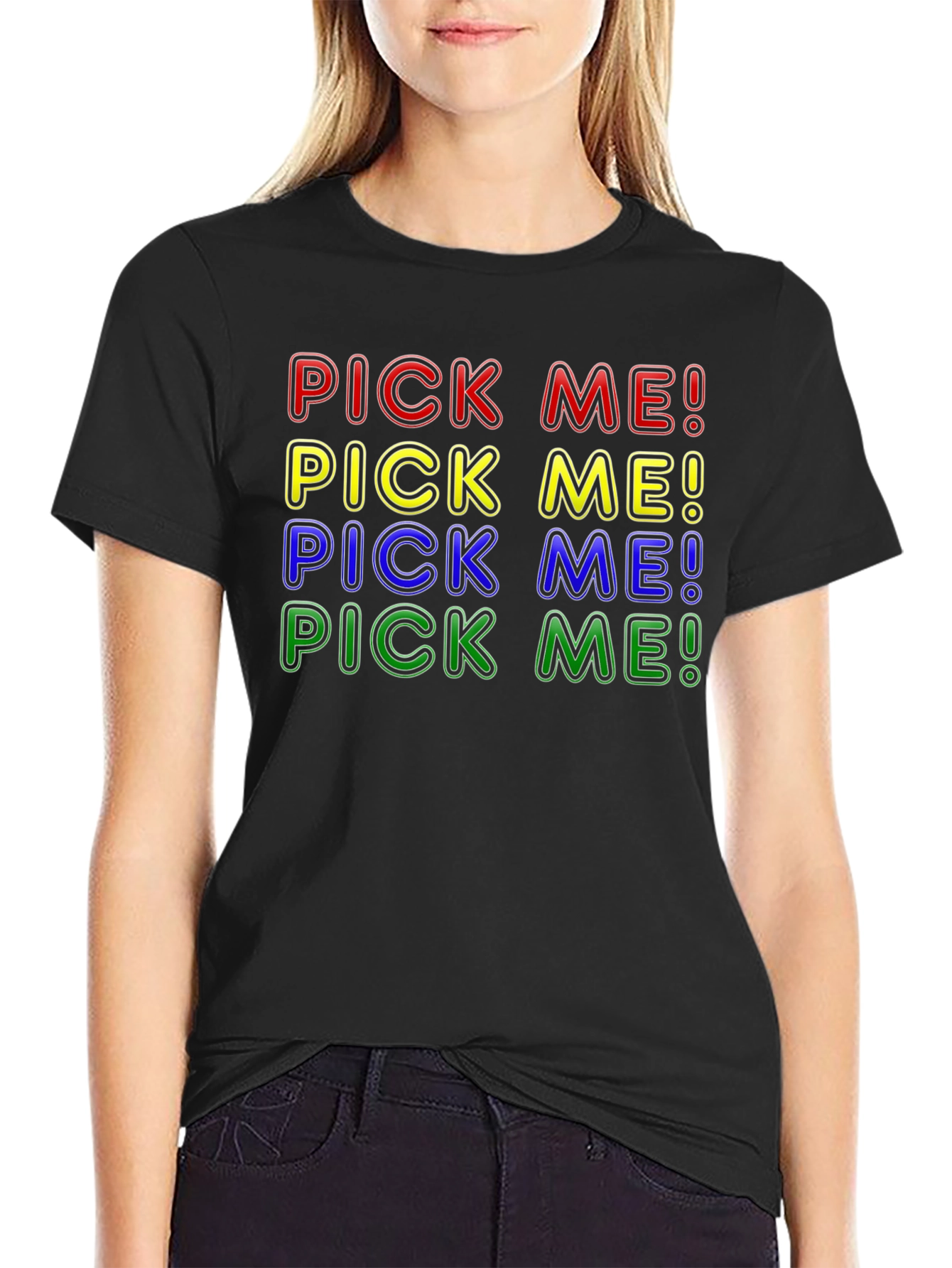 Pick Me! Graphic T-Shirt - Bold Colorful Design