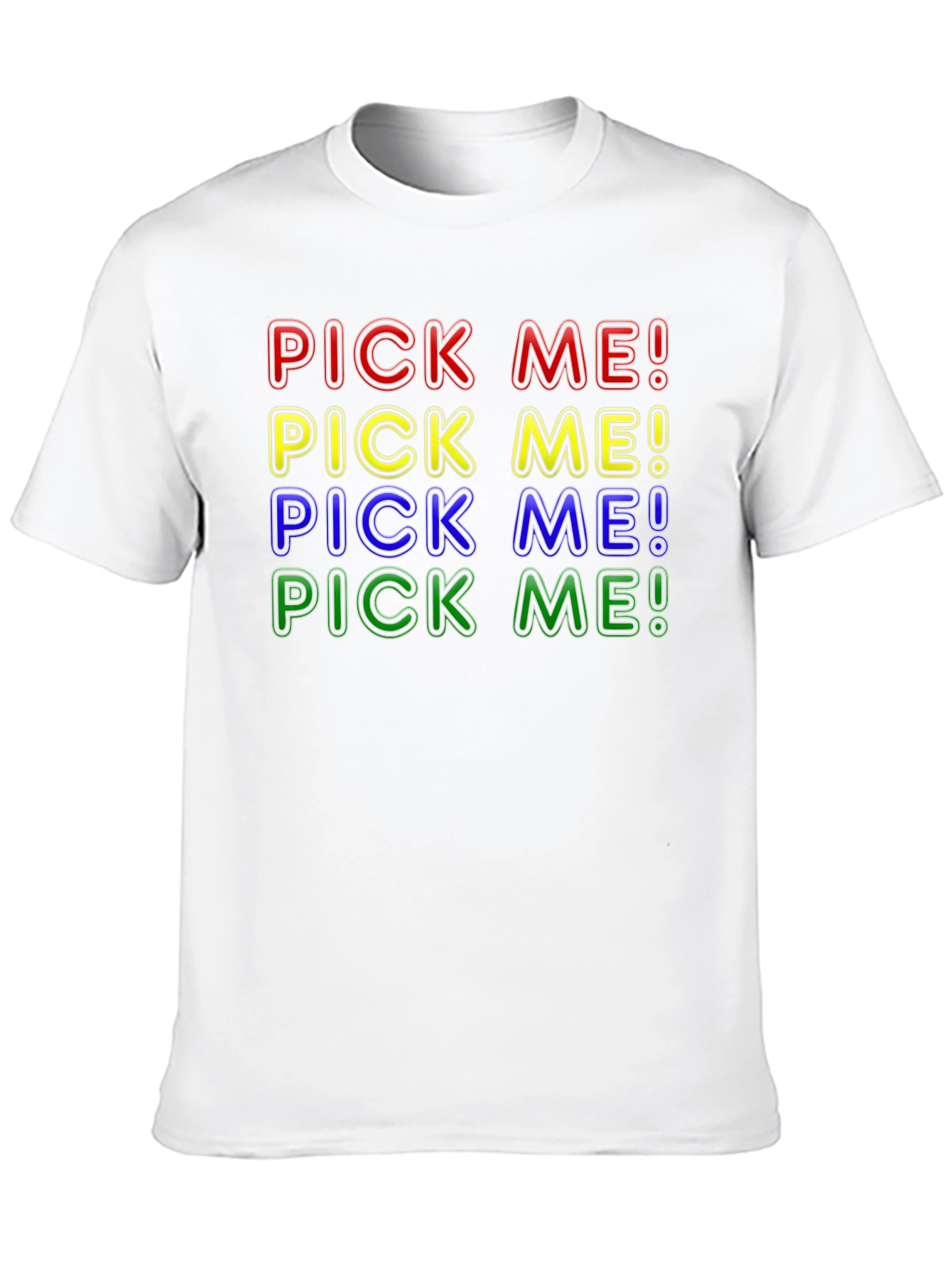 Pick Me! Graphic T-Shirt - Bold Colorful Design