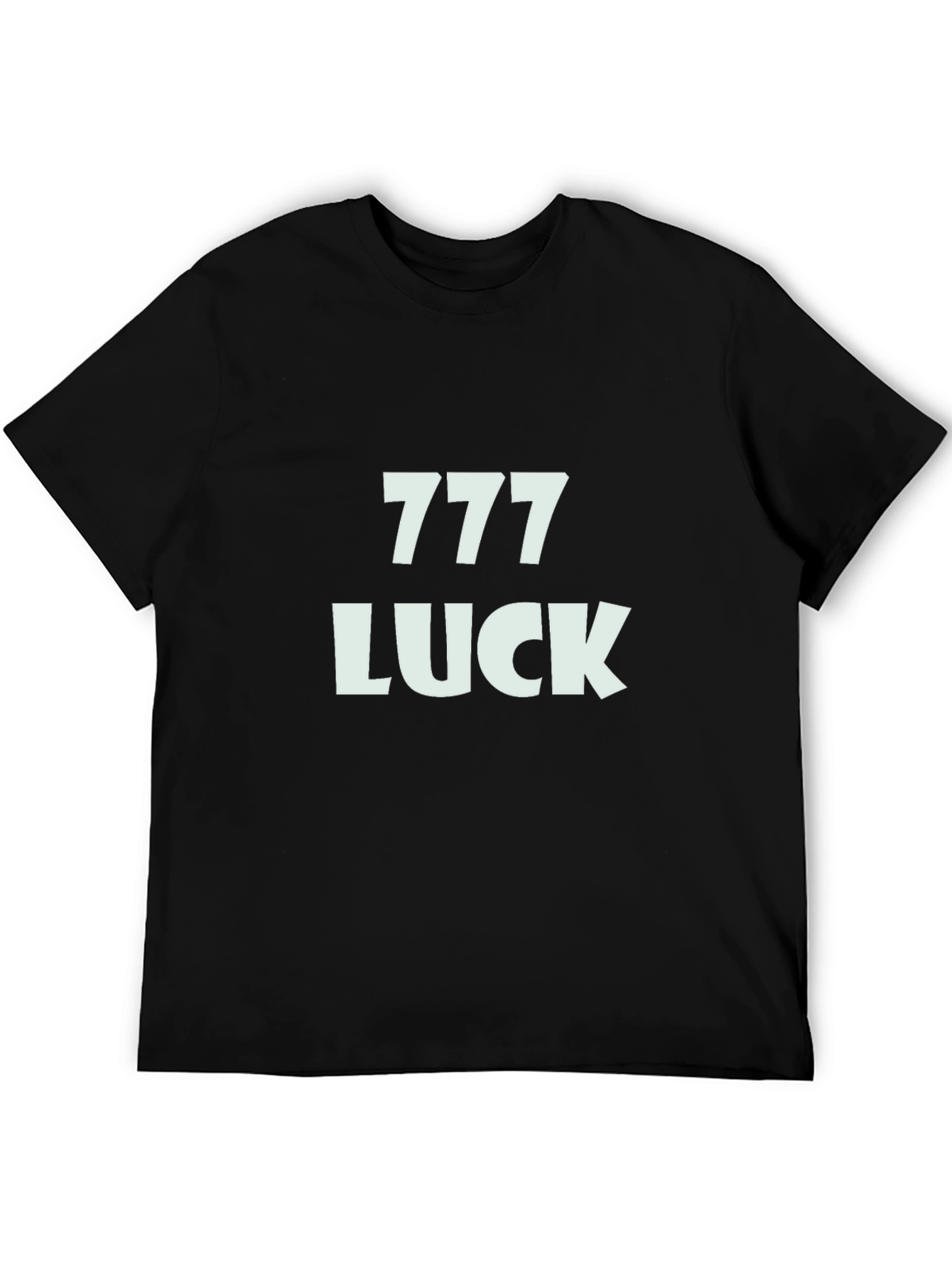 Lucky 777 Graphic Print Crew Neck T-Shirt