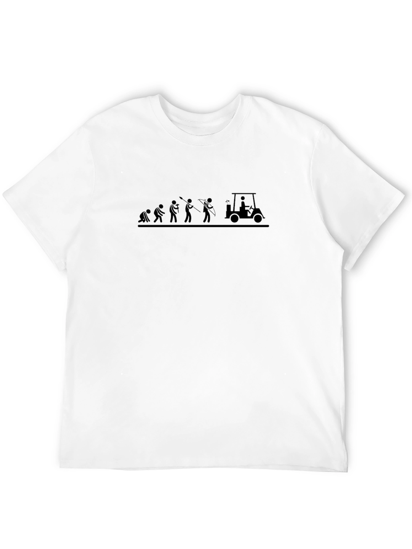 Golf Evolution T-Shirt - Mens Funny Golfing Tee
